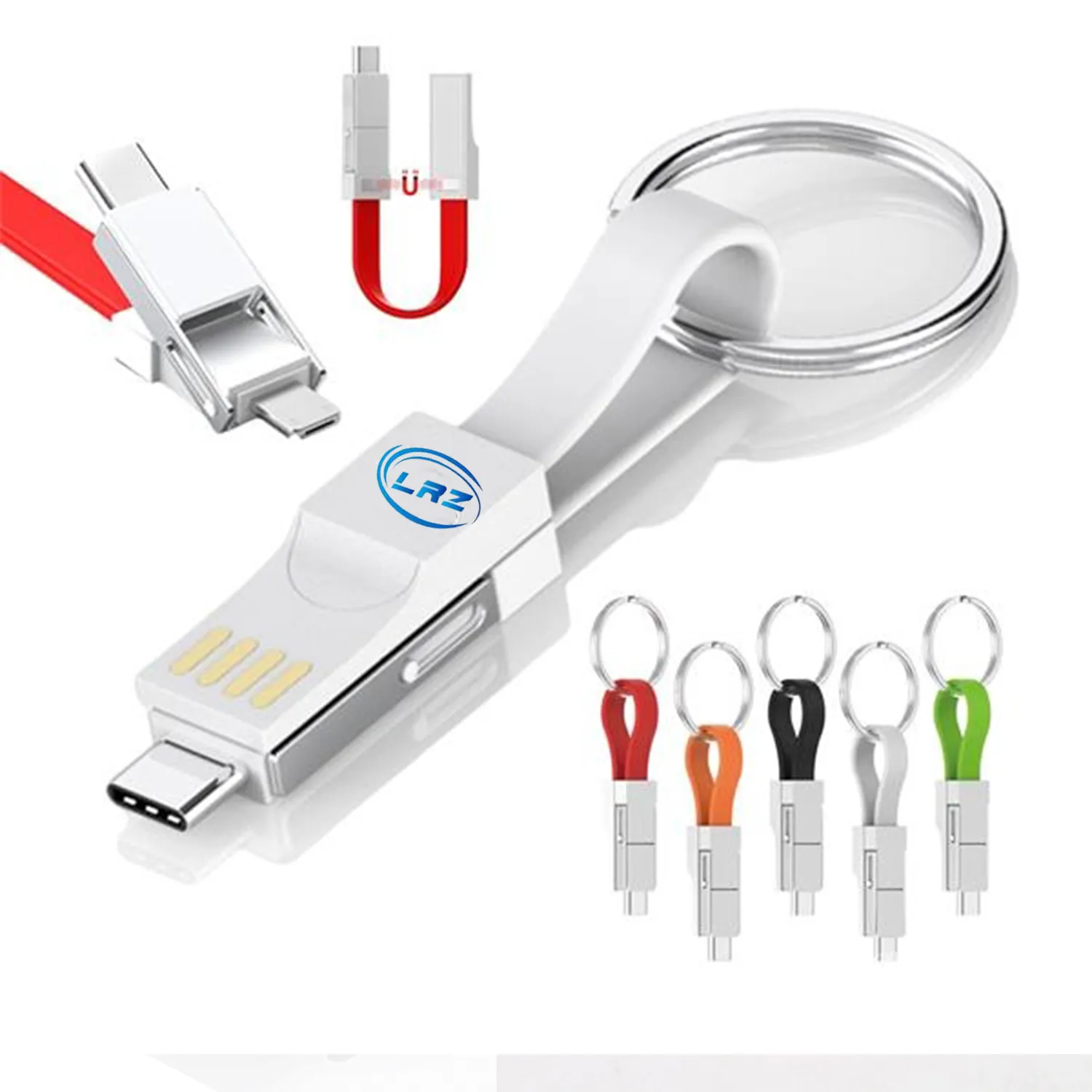 Lightning Cable Keychain 3in1 Short Fast Charging Cord 1