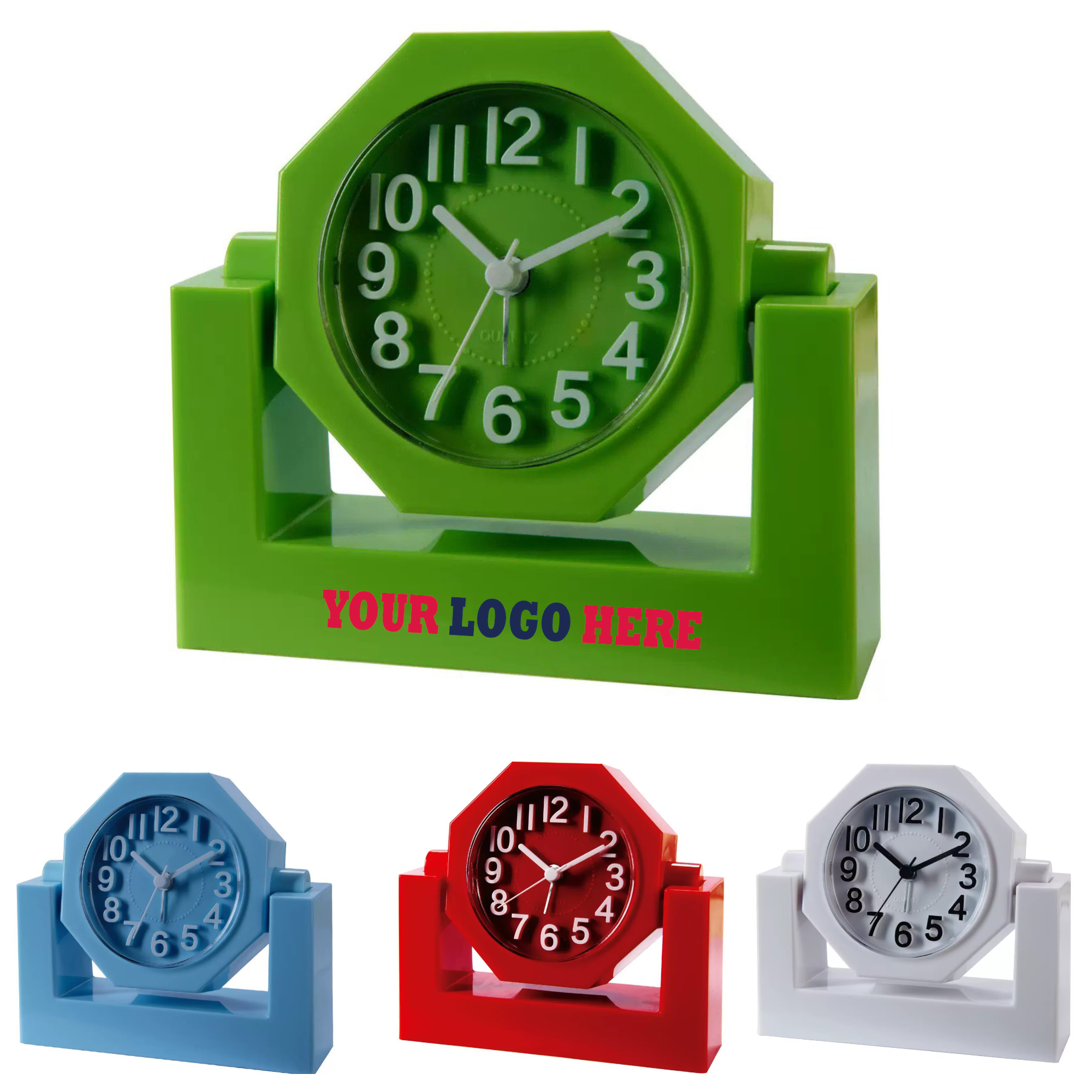 Desktop Rotating Clock With 3D Numbers 2