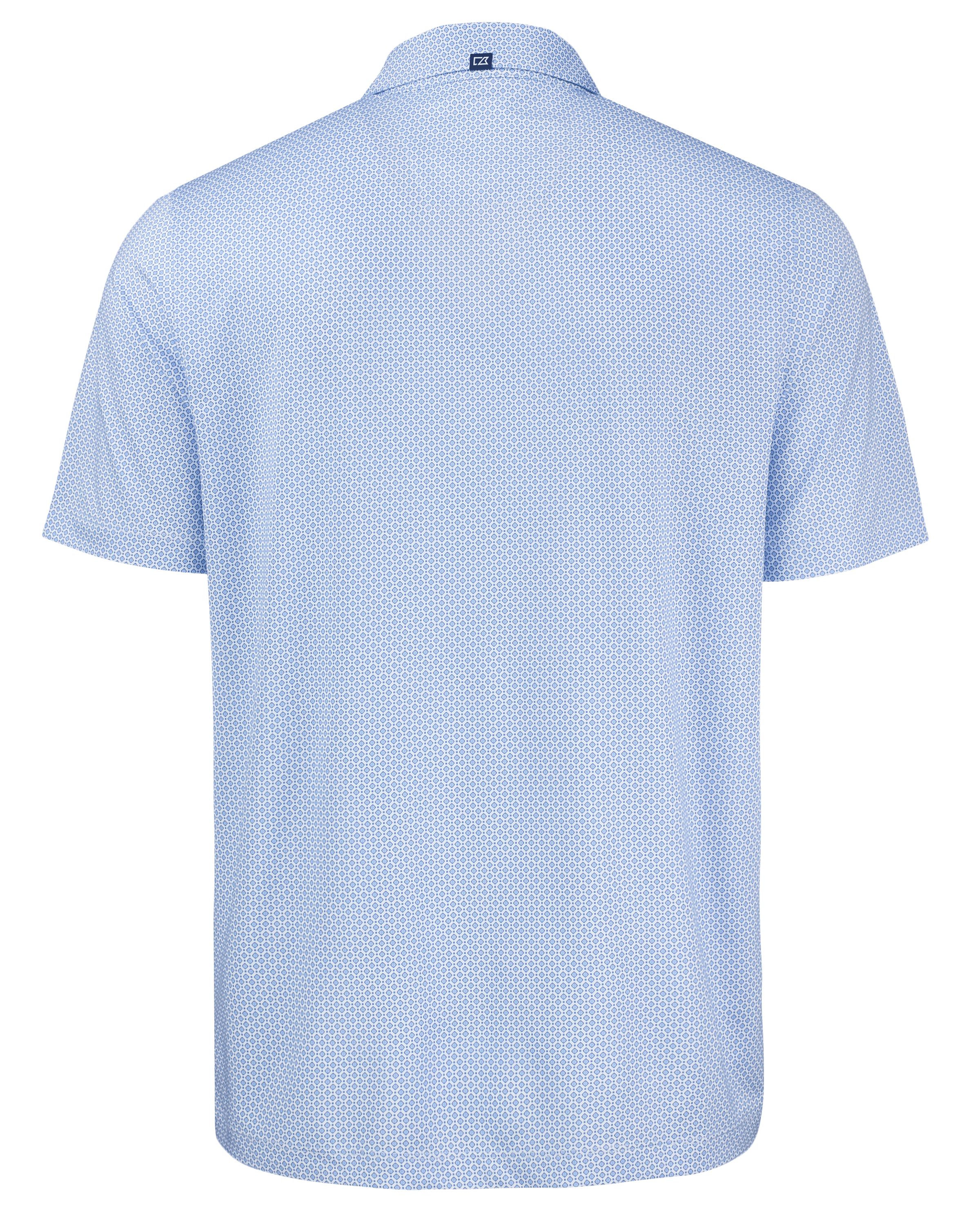 Cutter & Buck Pike Recycled Diamond Dot Print Mens Polo 1