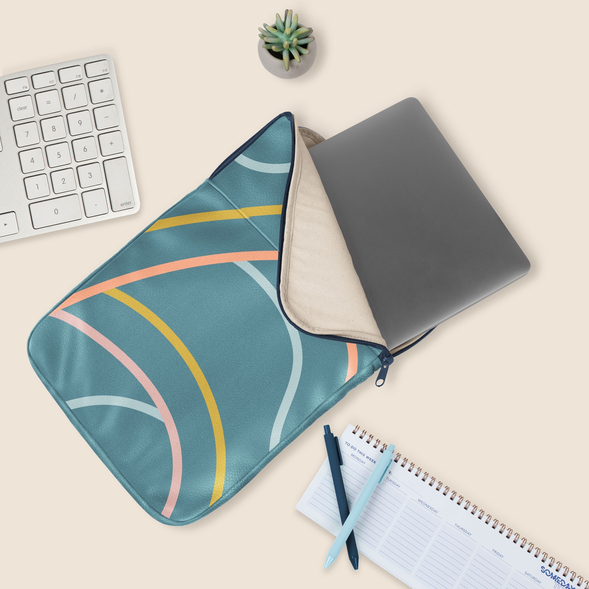 PORTRAIT LAPTOP SLEEVES - VEGAN LEATHER - LARGE - 15"