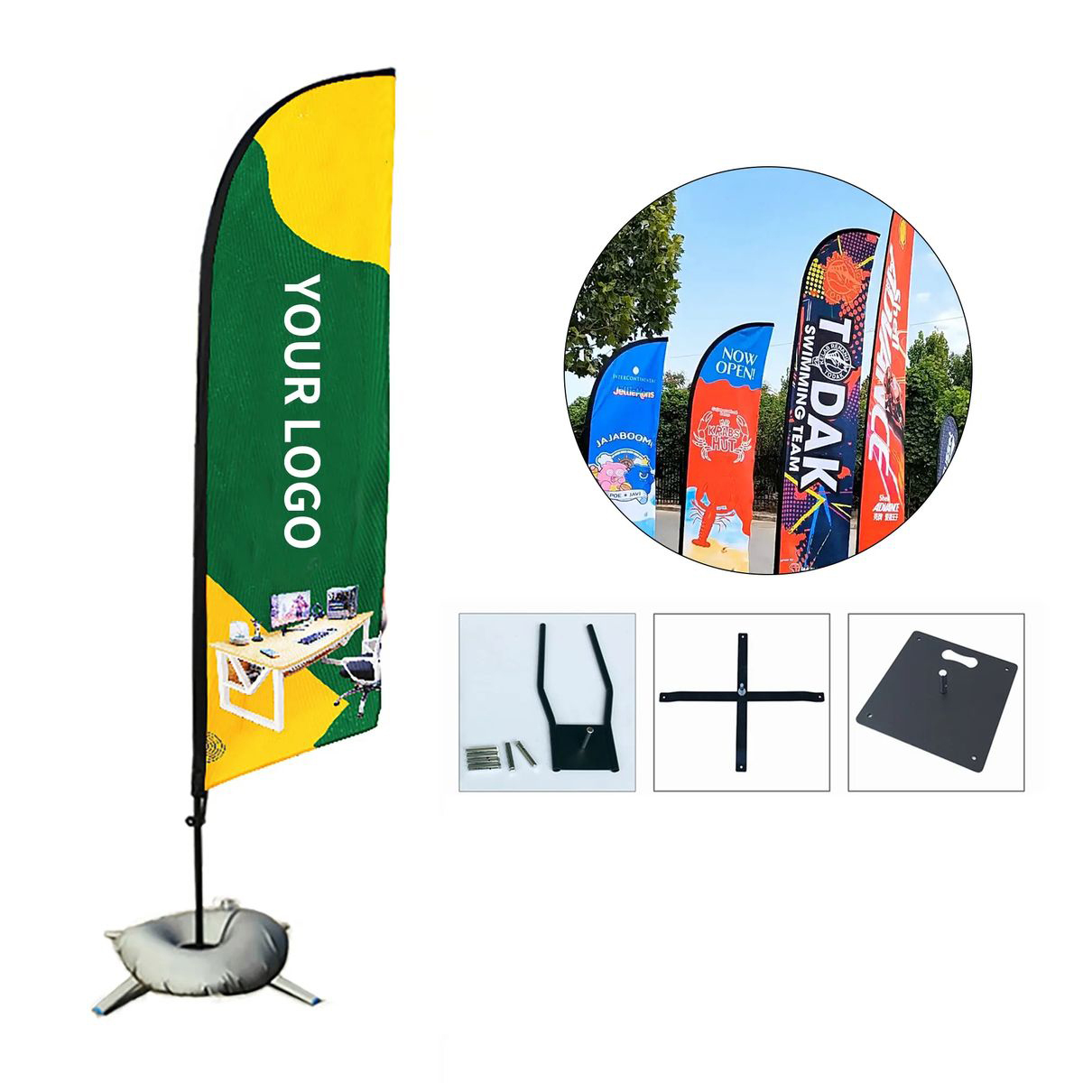 Large Knife Blade Flag 79 Inch for Events and Promotions 3