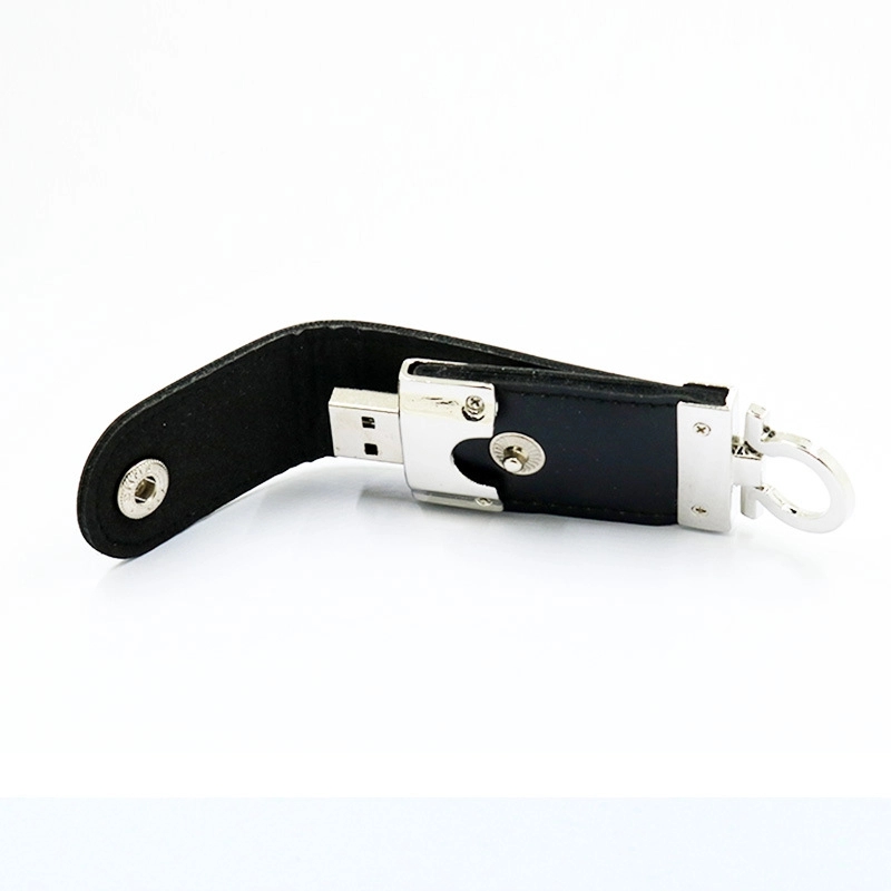 Leather USB Flash Drive With Key Ring 6
