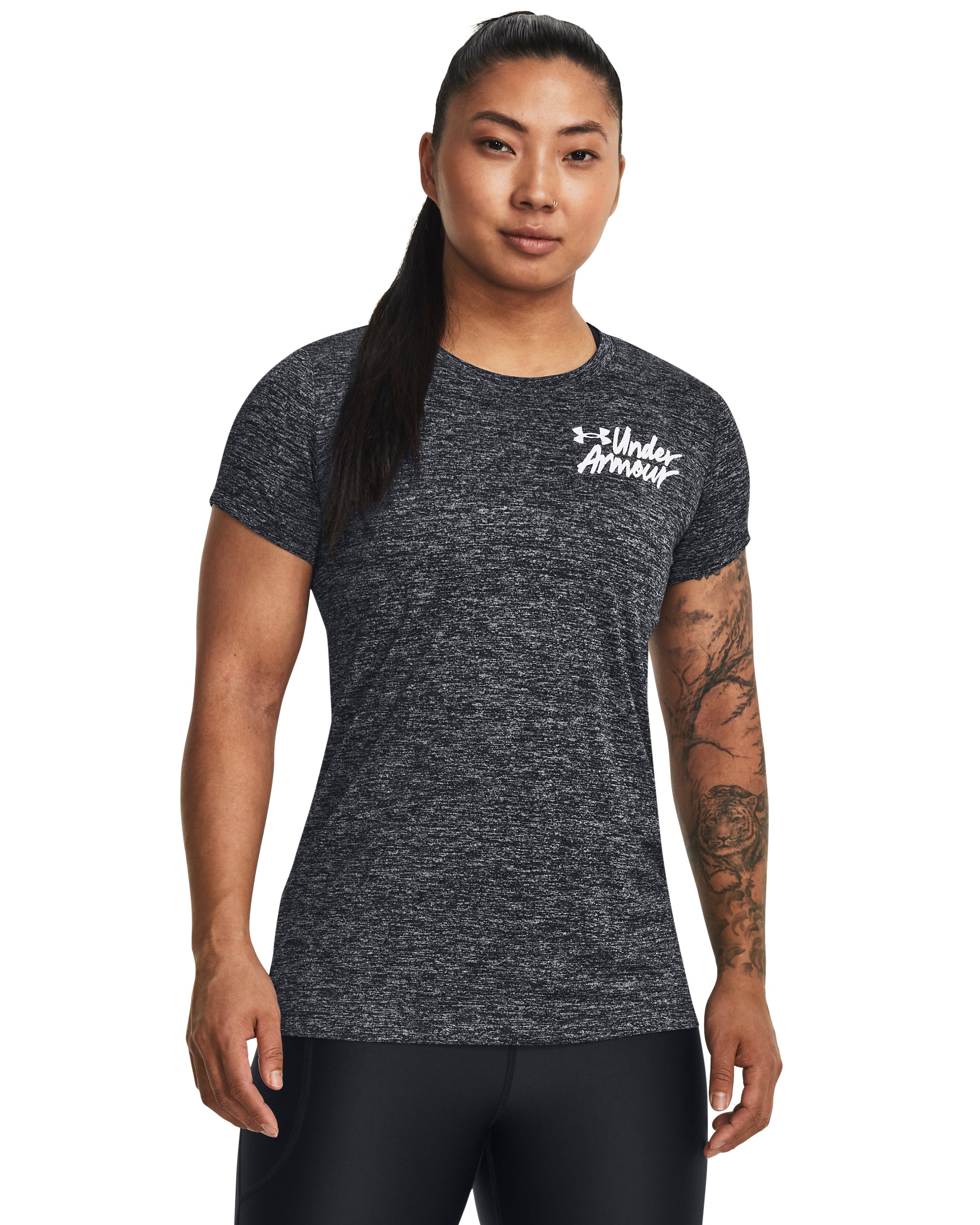 UA Tech Twist Graphic Women's Short Sleeve 4