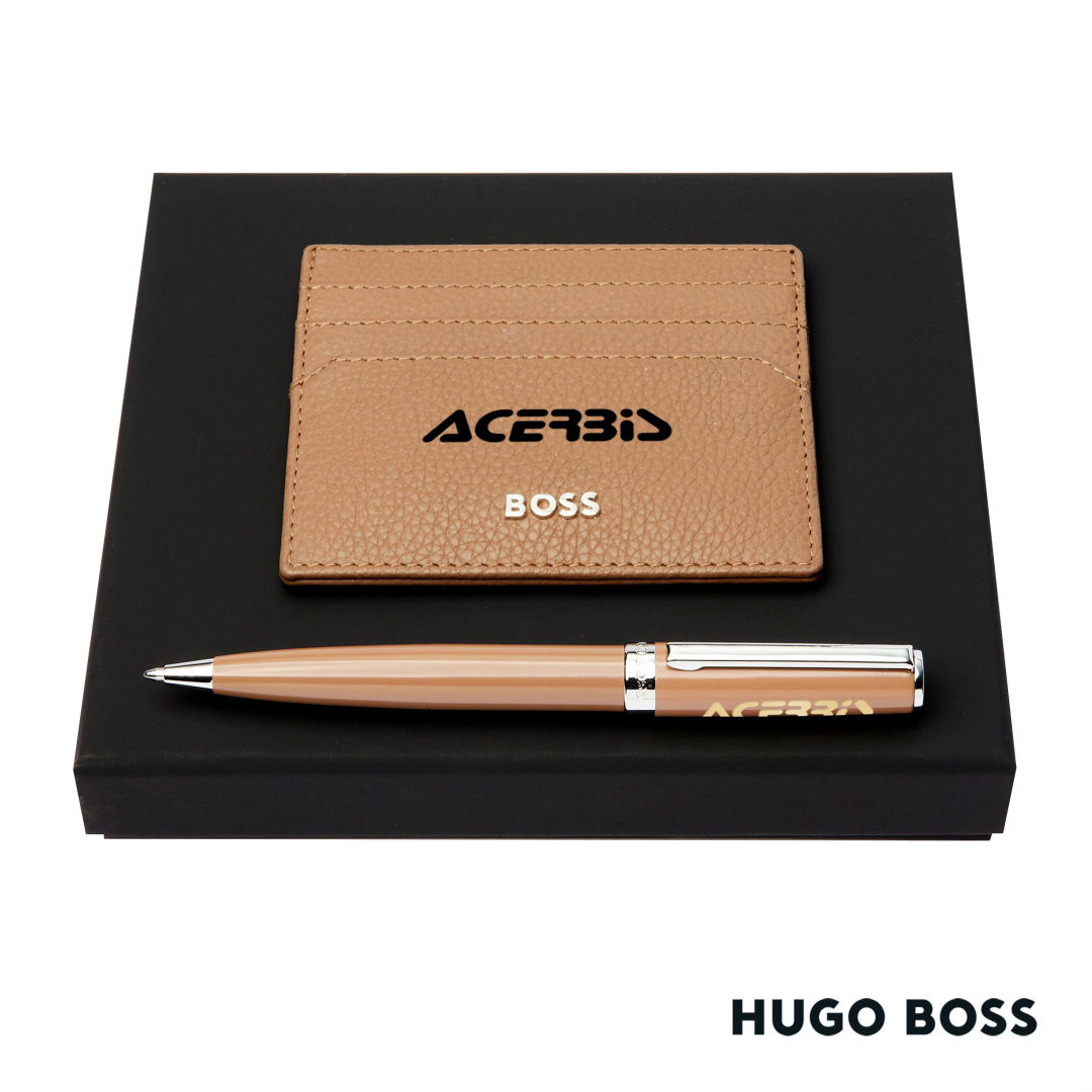 Hugo Boss® Ballpoint Pen & Card Holder Set 4