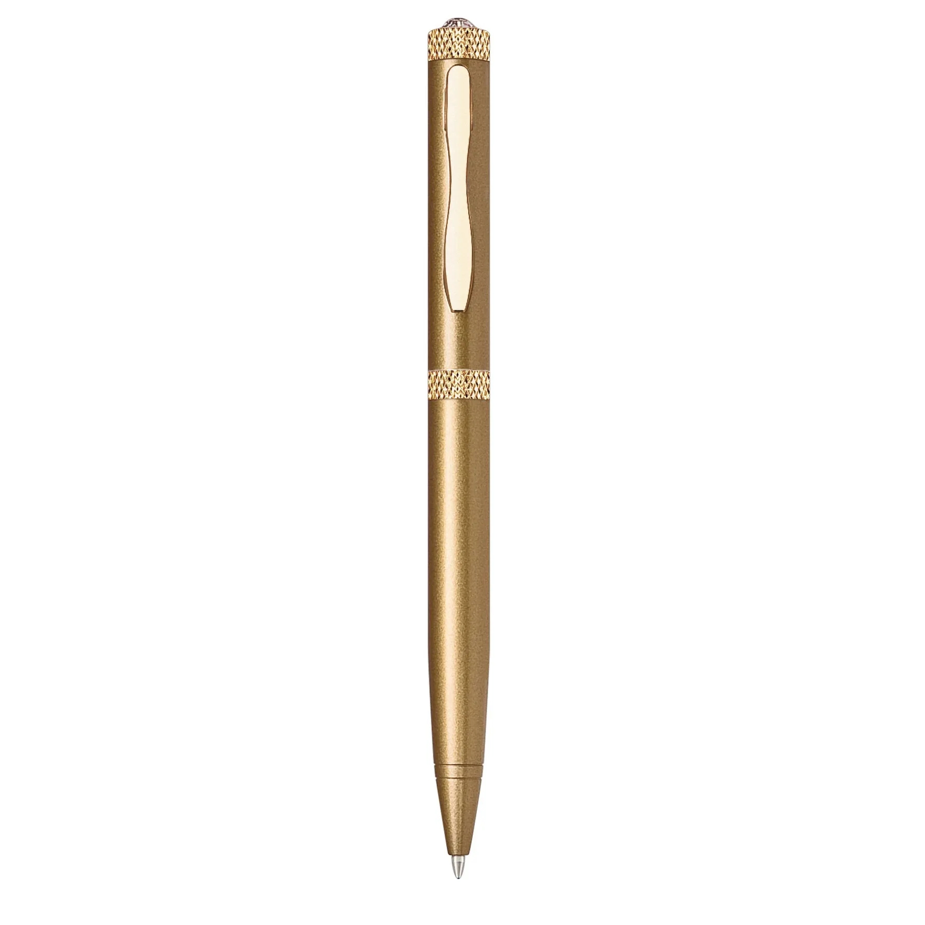 Diamond- Twist Action Brass Ballpoint Pen 2