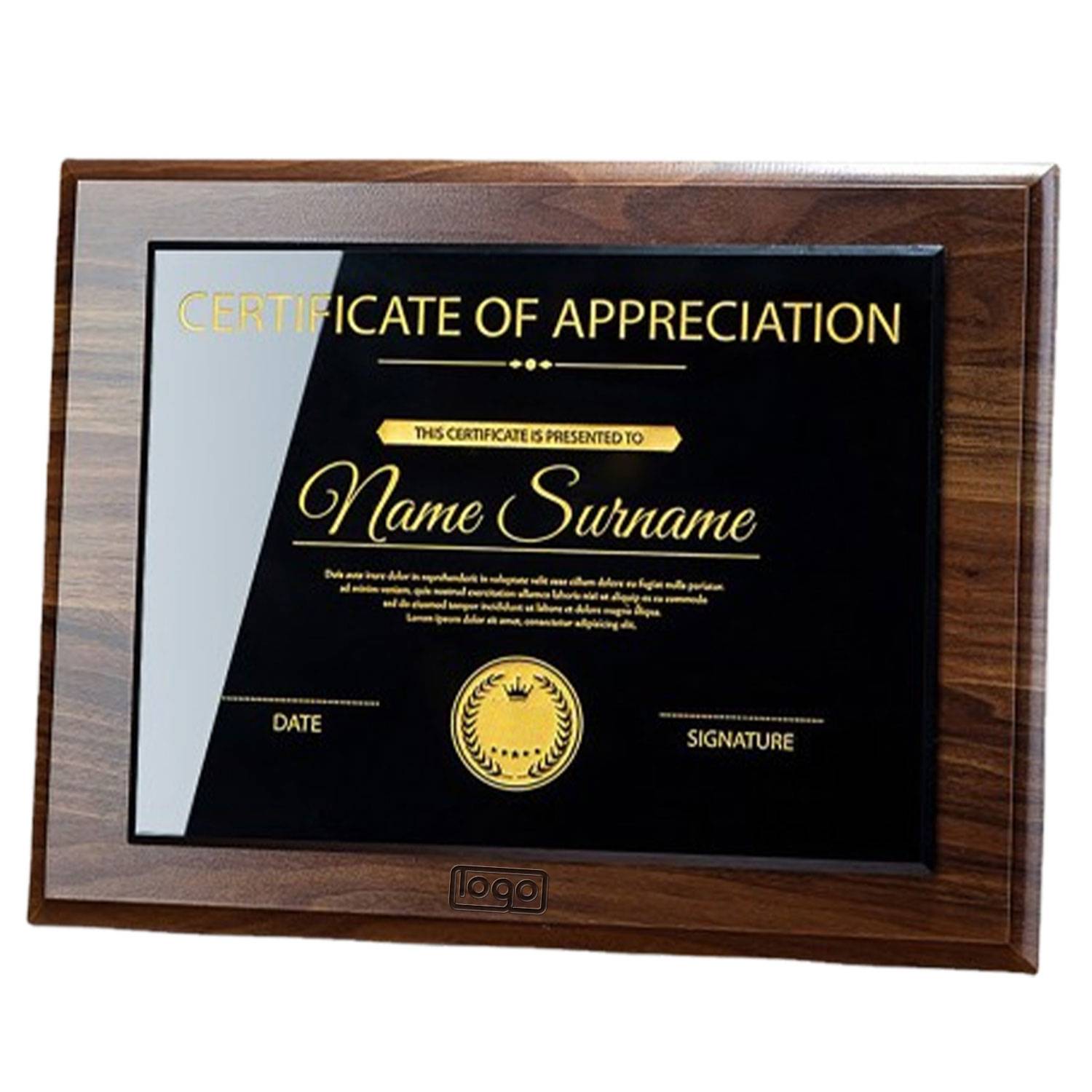 Durable Black Walnut Medal Display Piece 1