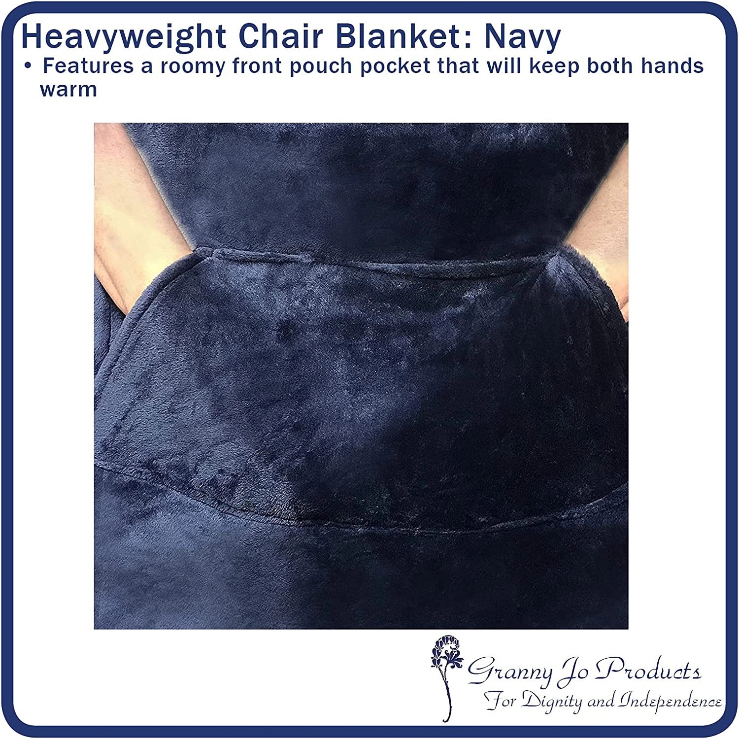 Heavyweight Wheelchair Blanket With Pouch For Adults 4