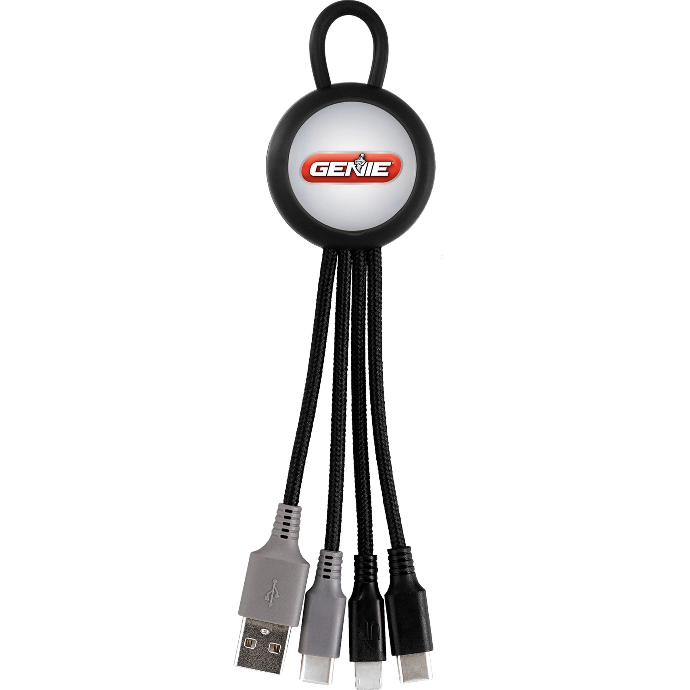 Clearview Light Up Loop Dual Input 3-in-1 Charging Cable 23