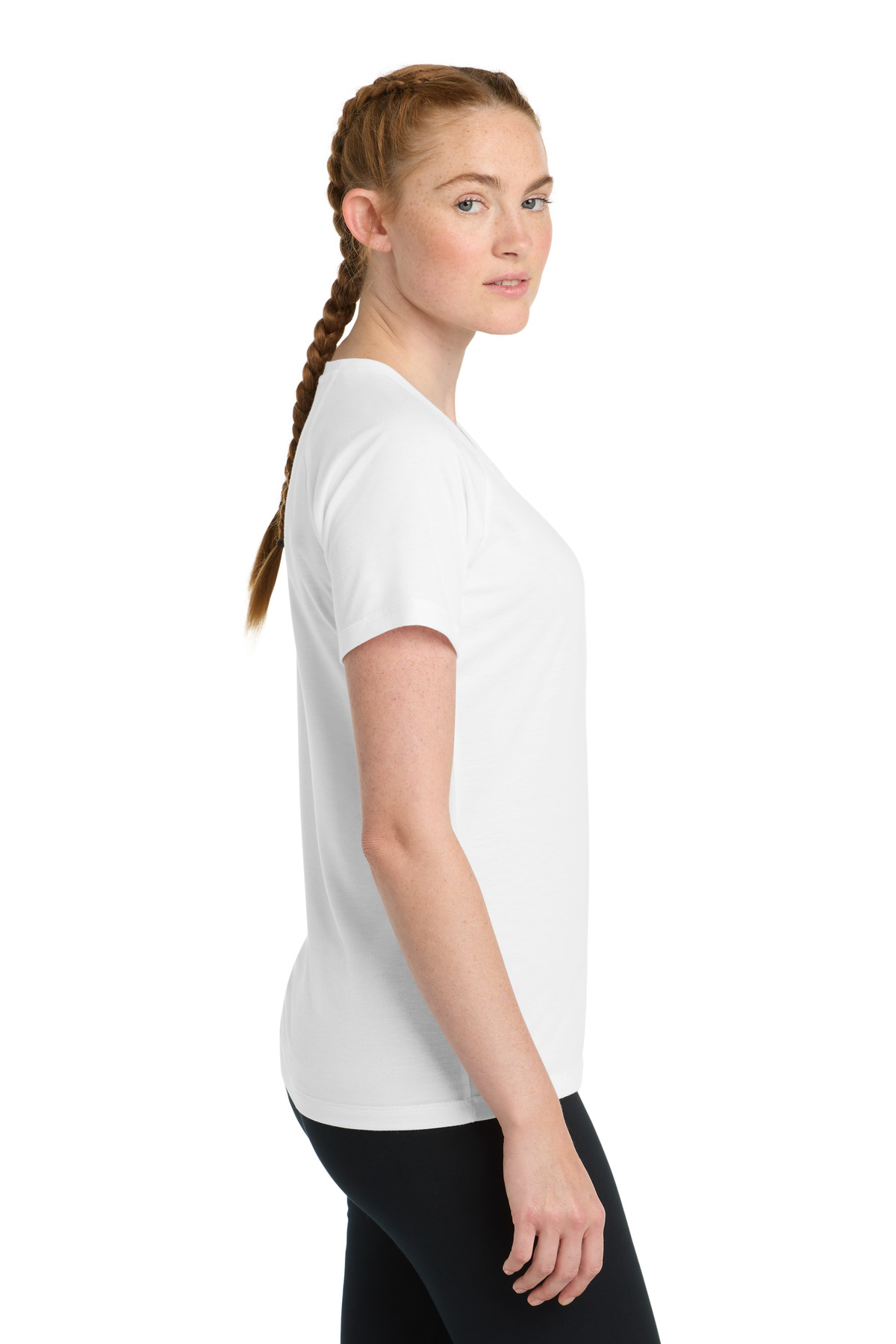 Sport-Tek Women's PosiCharge Tri-Blend Wicking Scoop Neck Raglan Tee. LST400 91