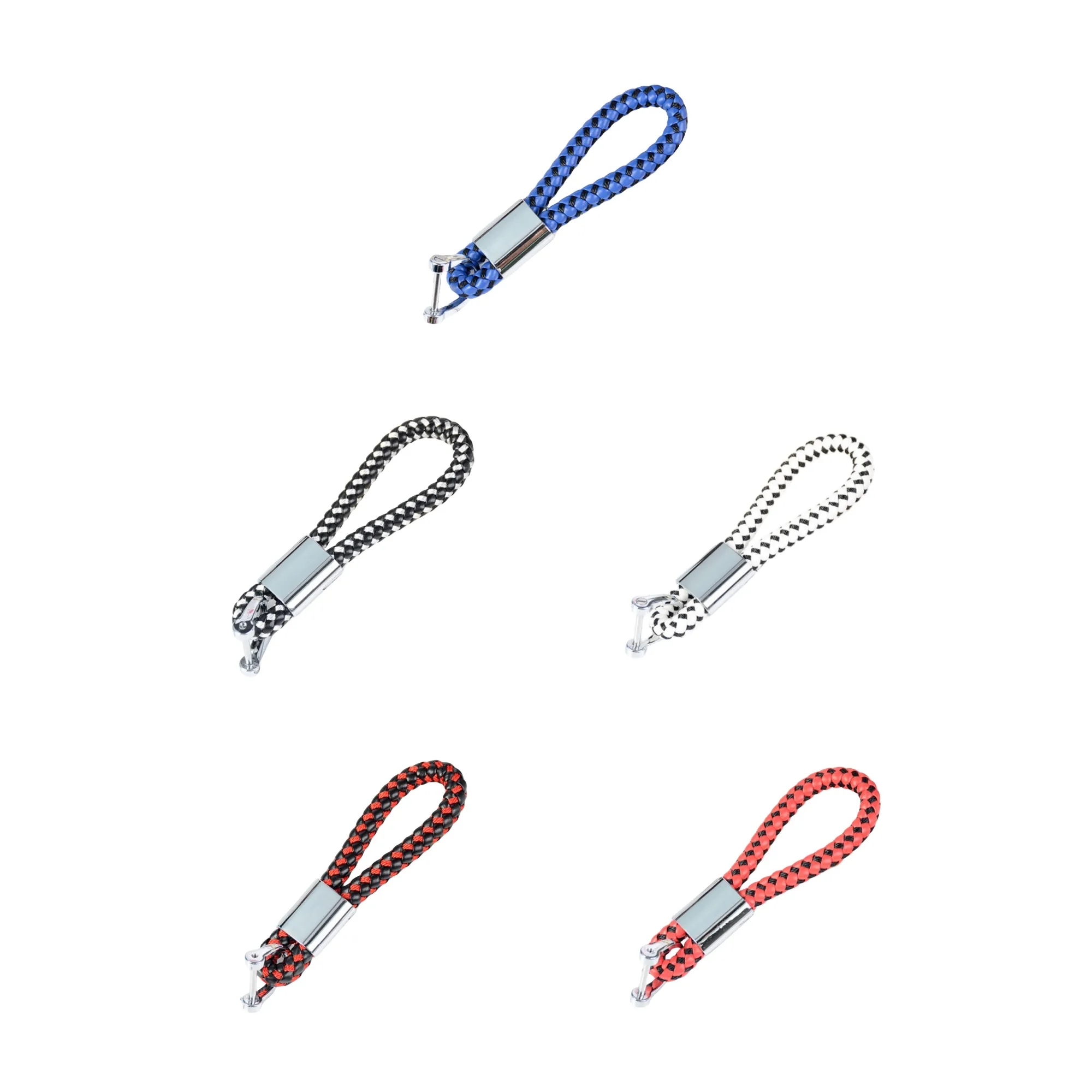Braided Leather Keychains 5