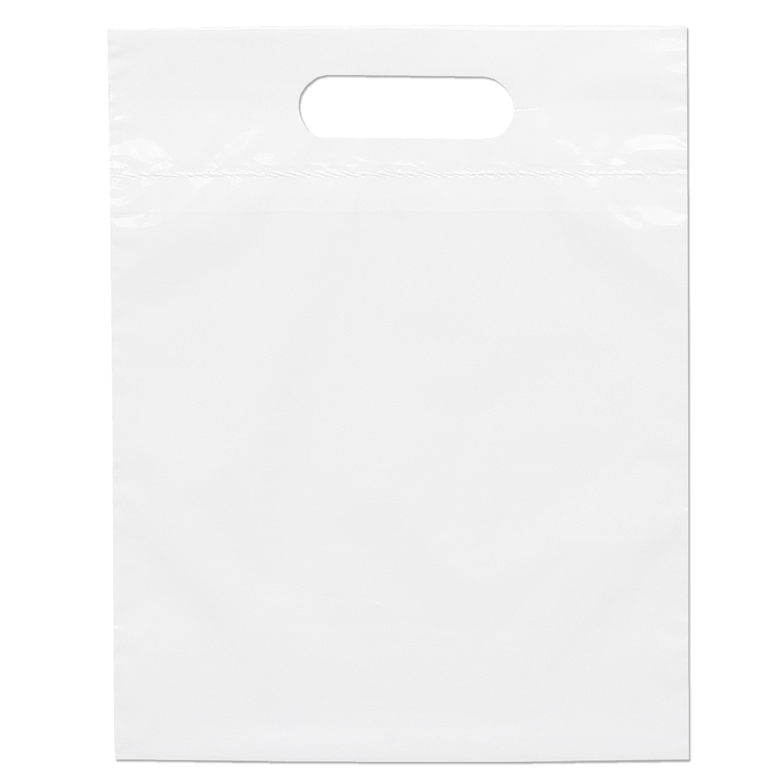 Die Cut Handle Bag - 9 1/2W x 12H - Flexo Ink Print 3