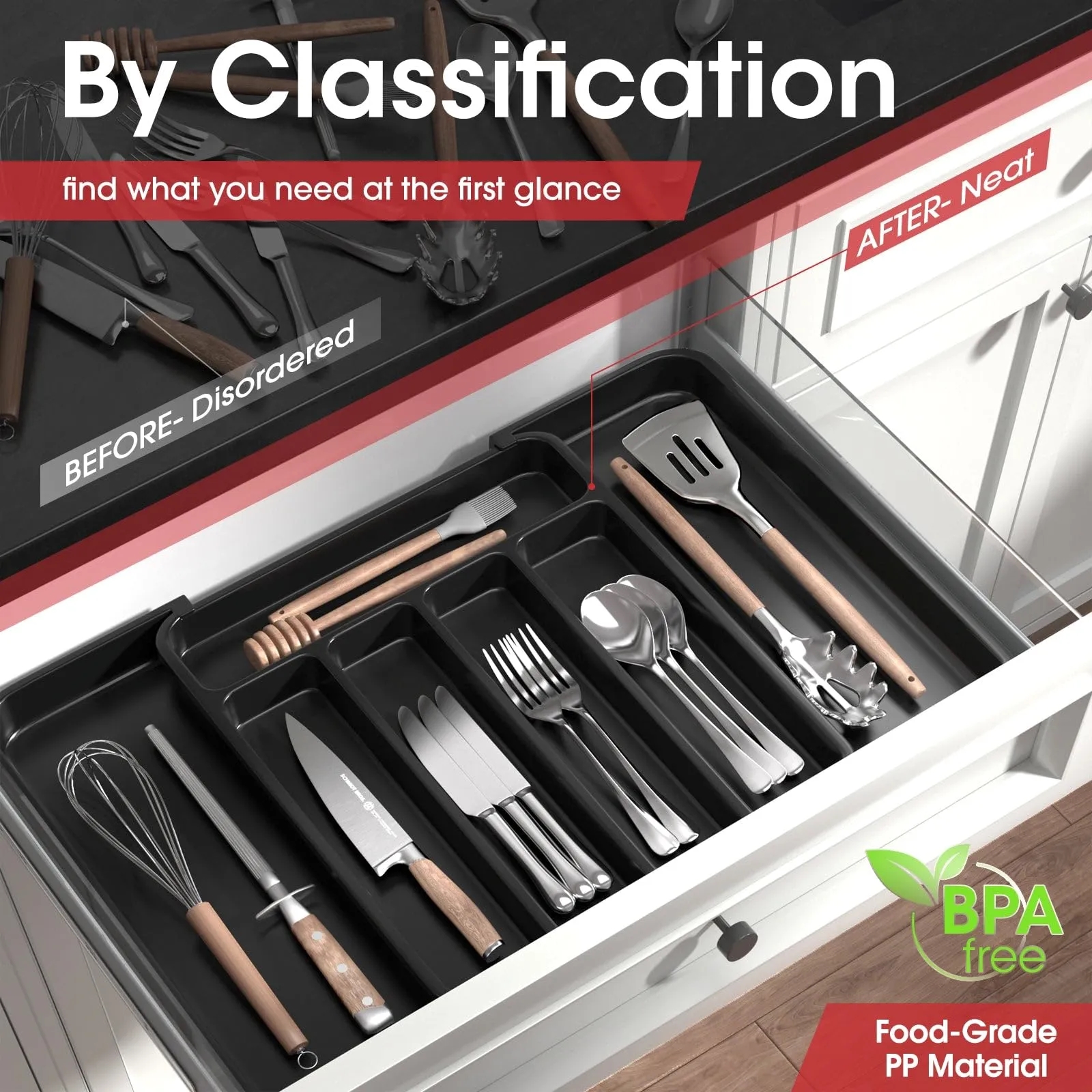 Expandable Kitchen Drawer Organizer 5