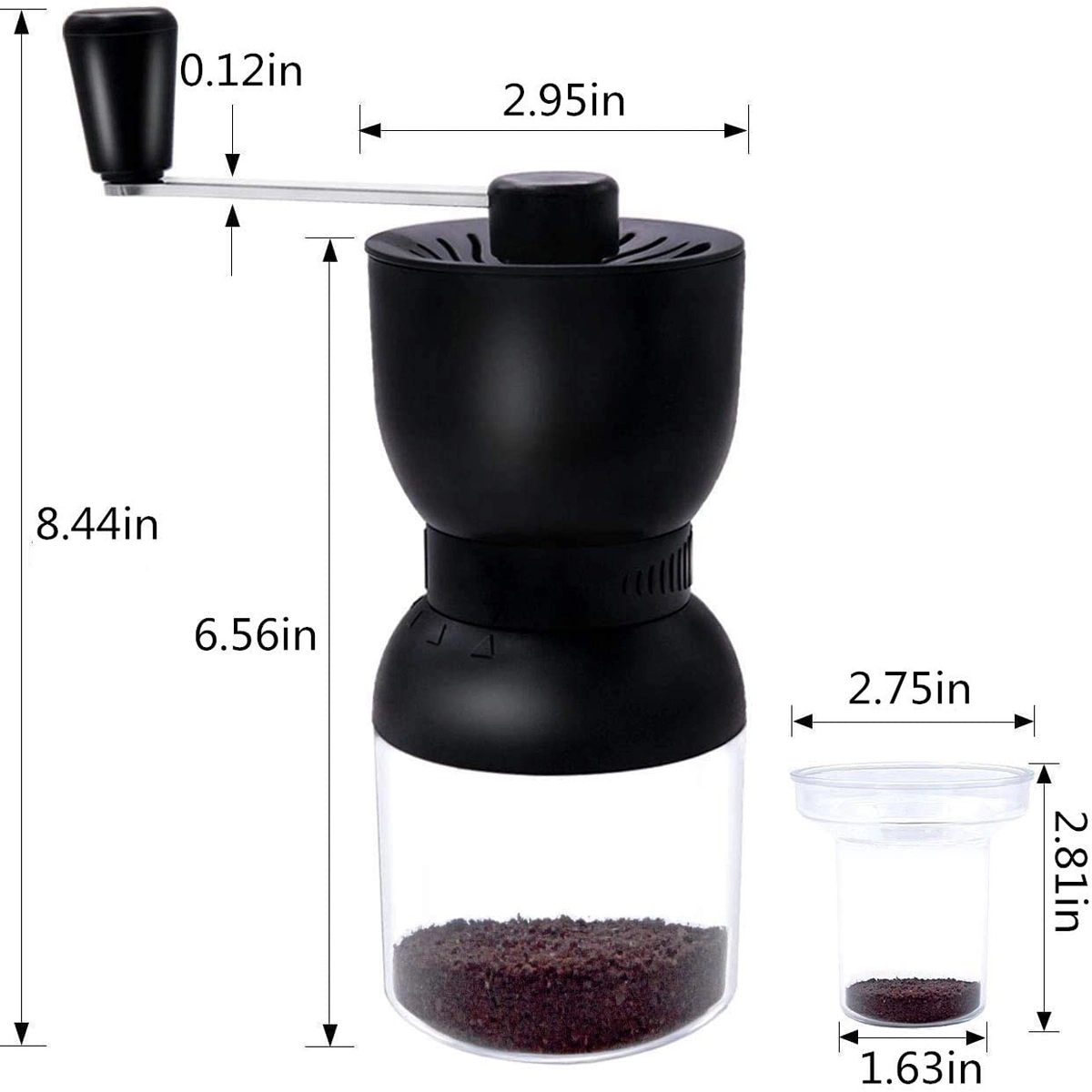 Manual Coffee Grinder with Ceramic Burrs 3