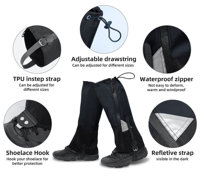 Outdoor Mountaineering Waterproof Leg Guards 4