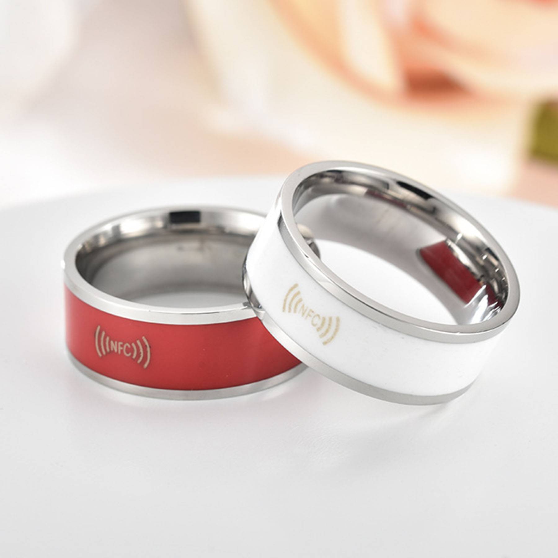 Stainless Steel NFC Wearable Smart Ring 6