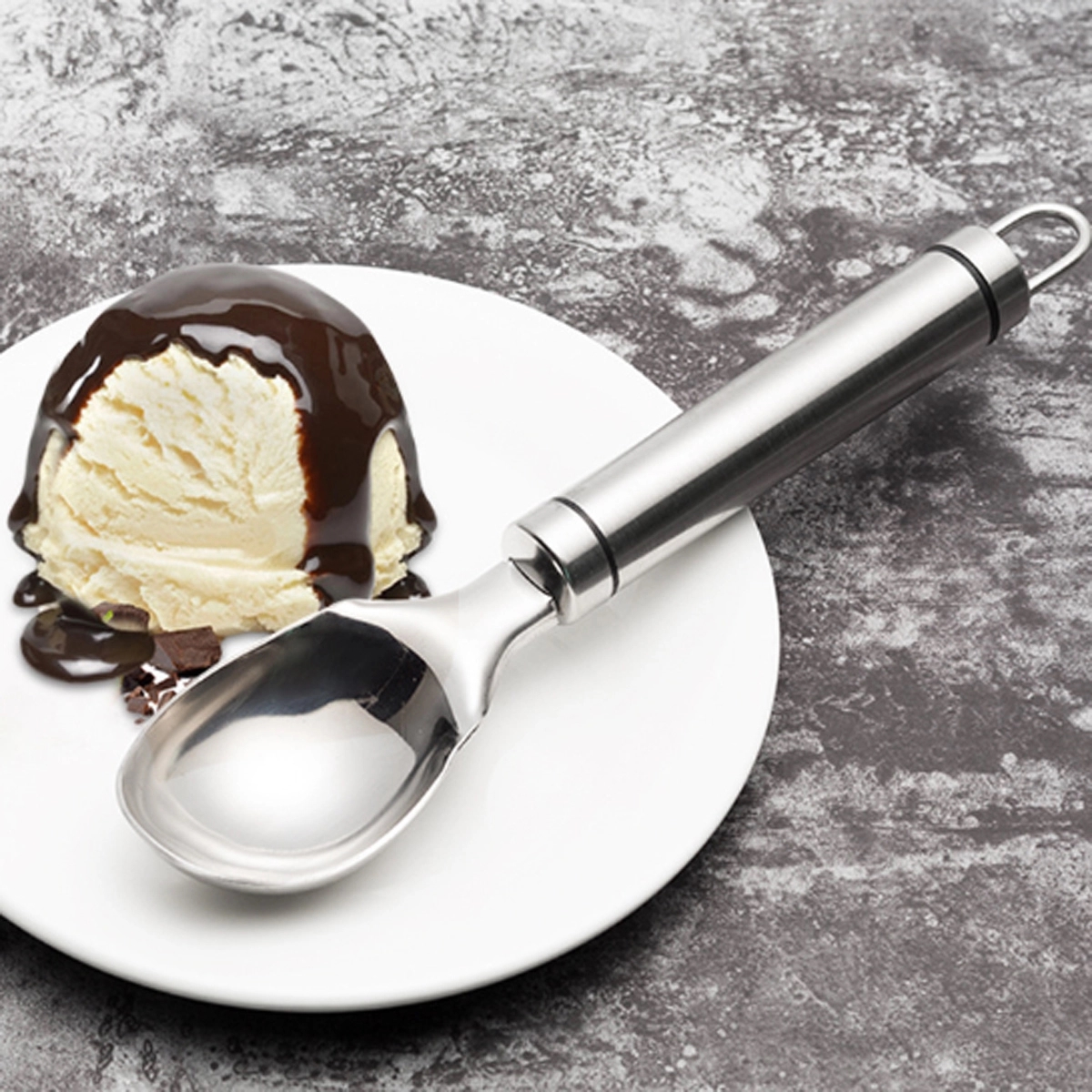 Stainless Steel Fruit Ice Cream Spoon 4