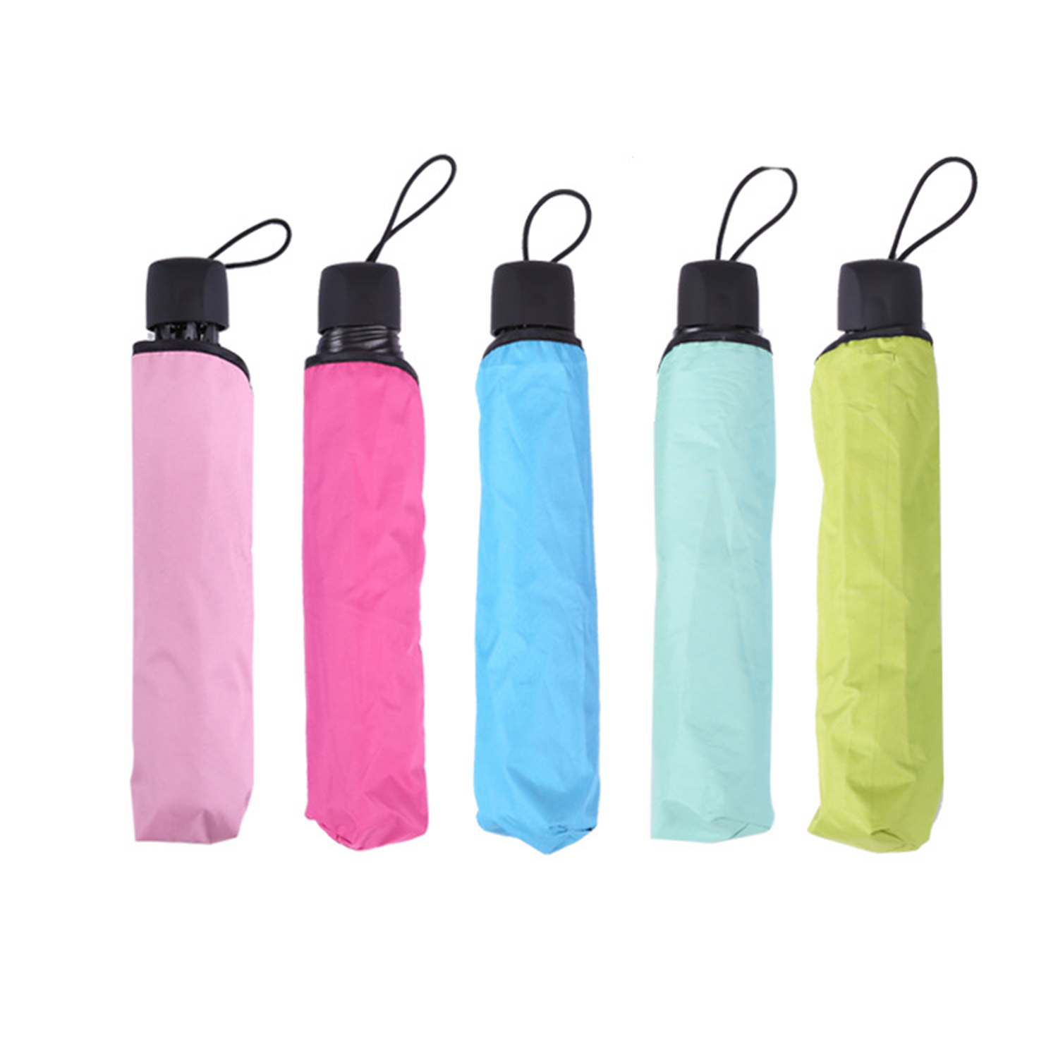 Blooming Material Travel Foldable Compact Umbrellas 5