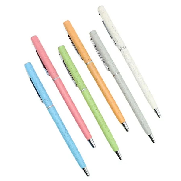 Slim Wheat Straw Ballpoint Pen 2