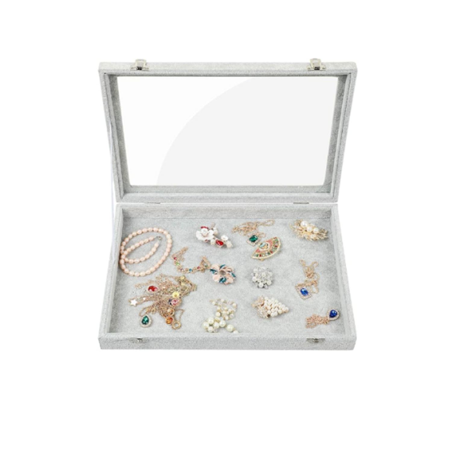 Ice Flower Velvet Jewelry Storage Box 4