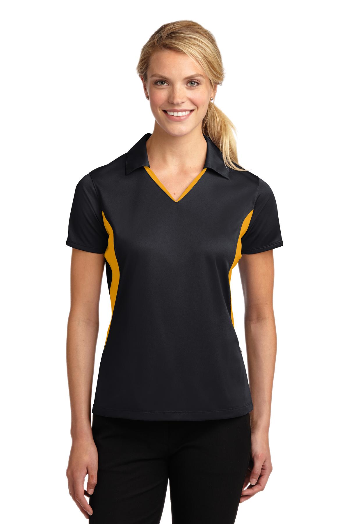 Women's Side Blocked Micropique Sport-Wick Polo