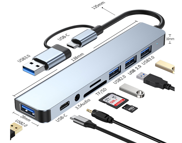 7-in-1 USB Port Hub Extender and USB Splitter 2
