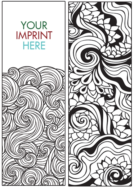 COLORING BOOKMARK - ZenDoodle Bookmark 1