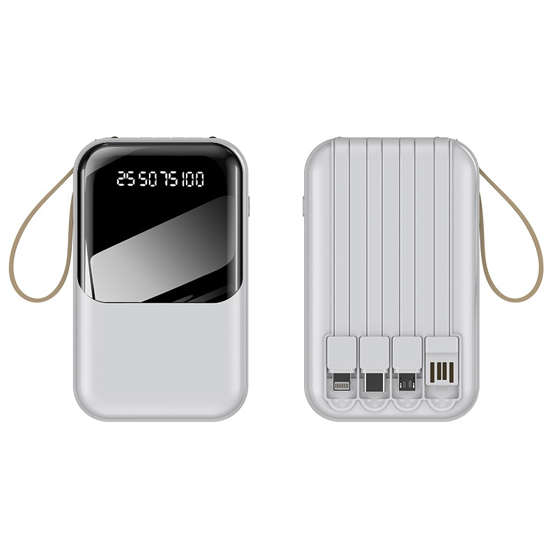 10000 Mah Power Bank W/ 4 Cables 3