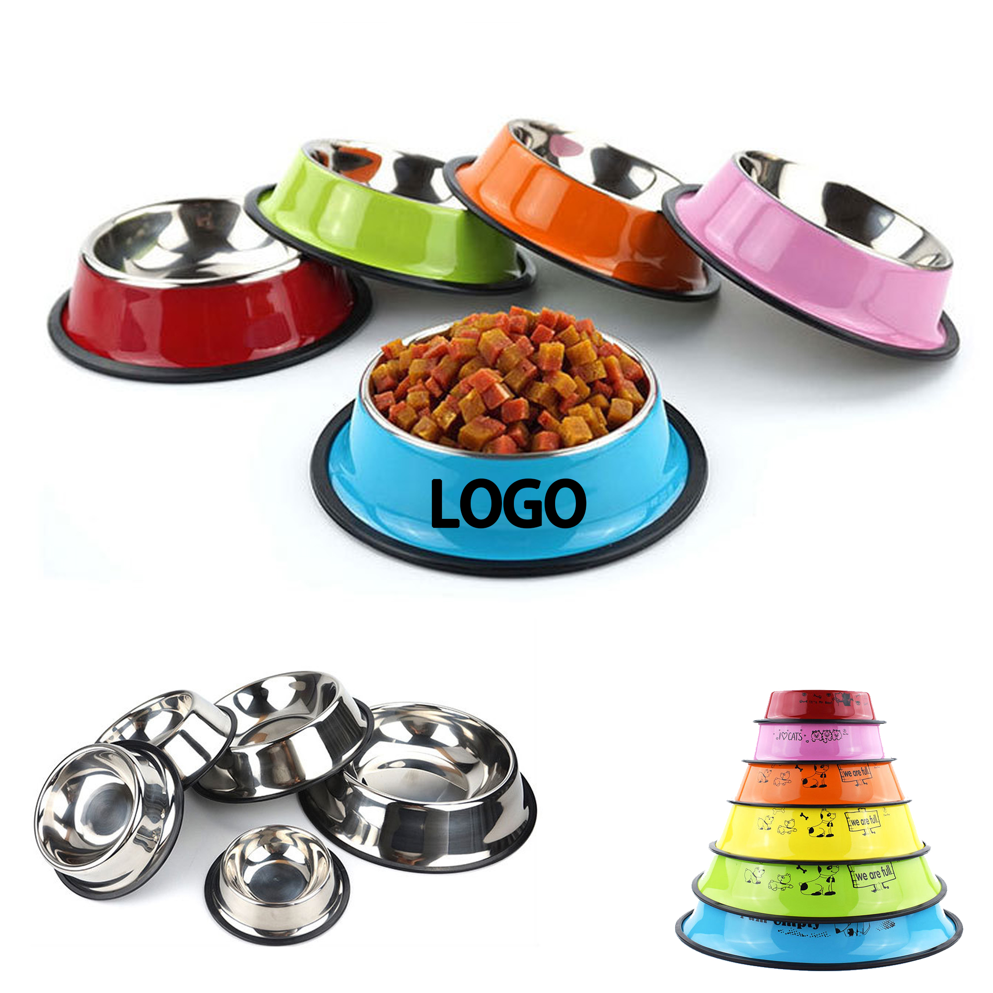Stainless Steel Non-Slip Pet Food Bowl 3