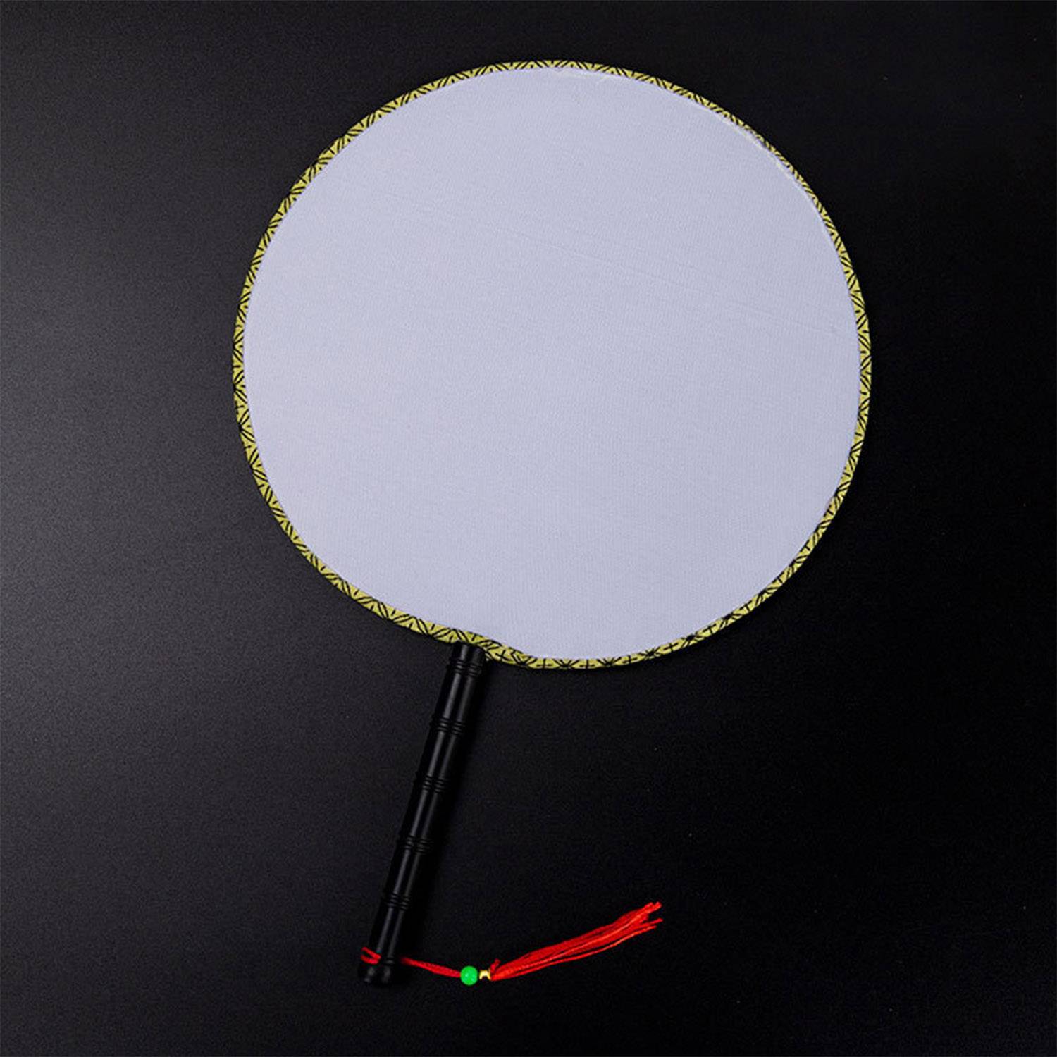 DIY Hand-Painted Court Fan W/ Tassels 5