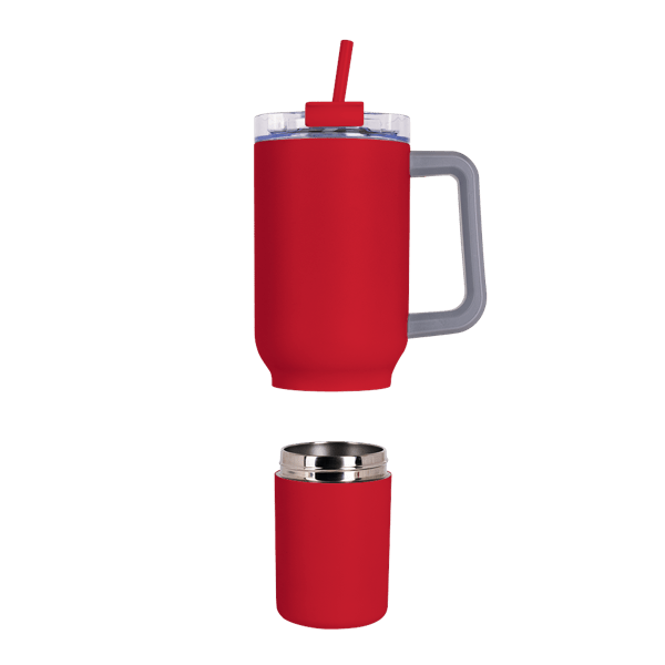 Key West 22 oz SS Travel Mug w/Can Cooler 411