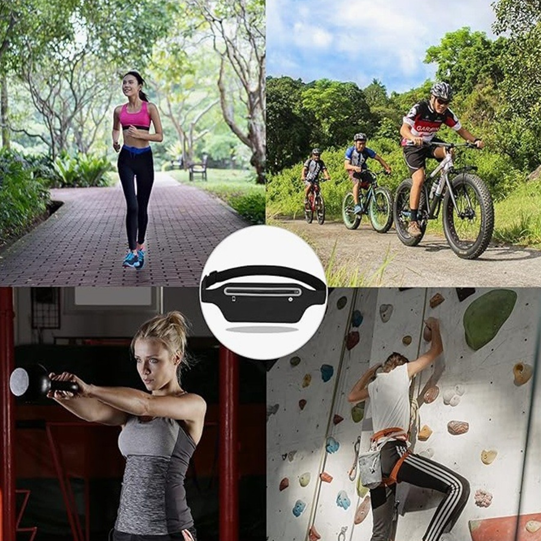 Adjustable Running Belt Waist Fanny Pack 2