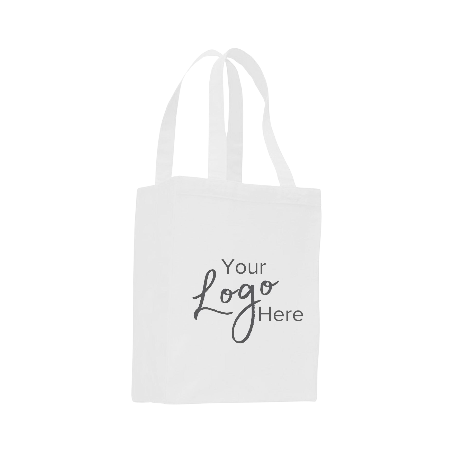 Canvas Shopping Tote Bag 10.5" W x 14" H with 5" Gusset, custom tote bag with logo imprint 18