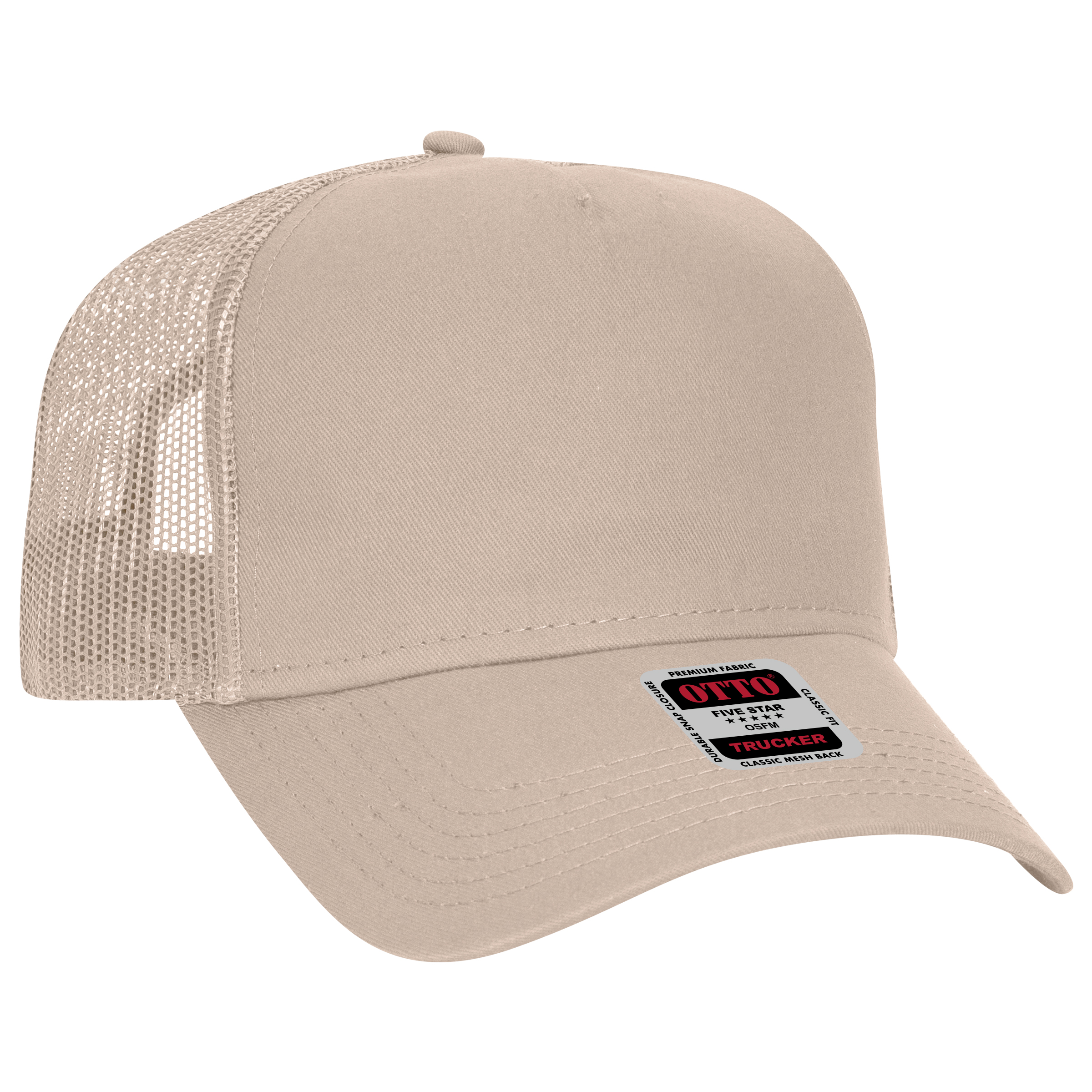 OTTO CAP® 5 Panel Low Profile Mesh Back Trucker Hat 26