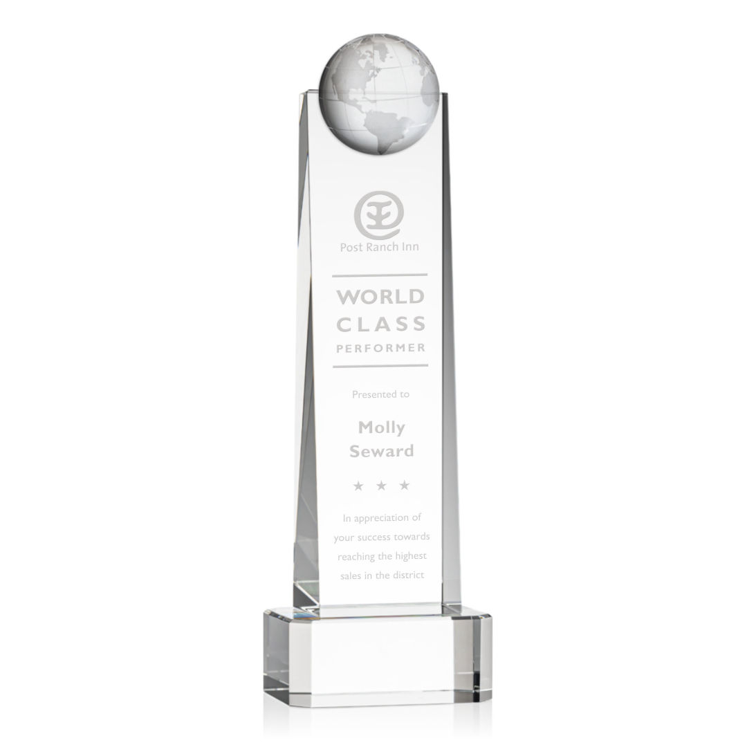 Sherbourne Globe Award on Base - Clear 5