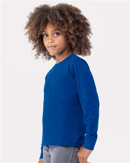 Youth Cotton Long Sleeve Tee - 3311 23