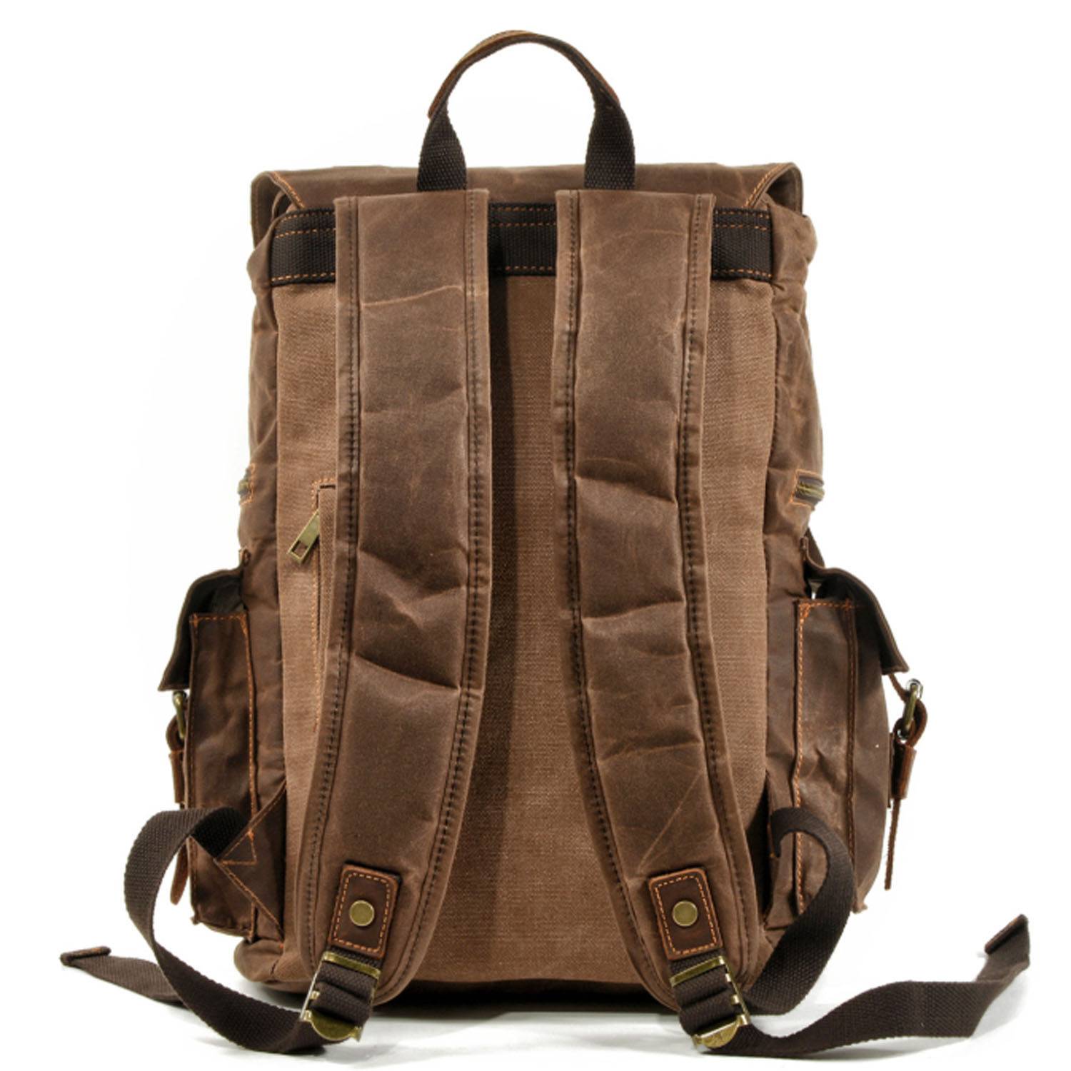 Water-repellent Oil Wax Canvas Packback 1