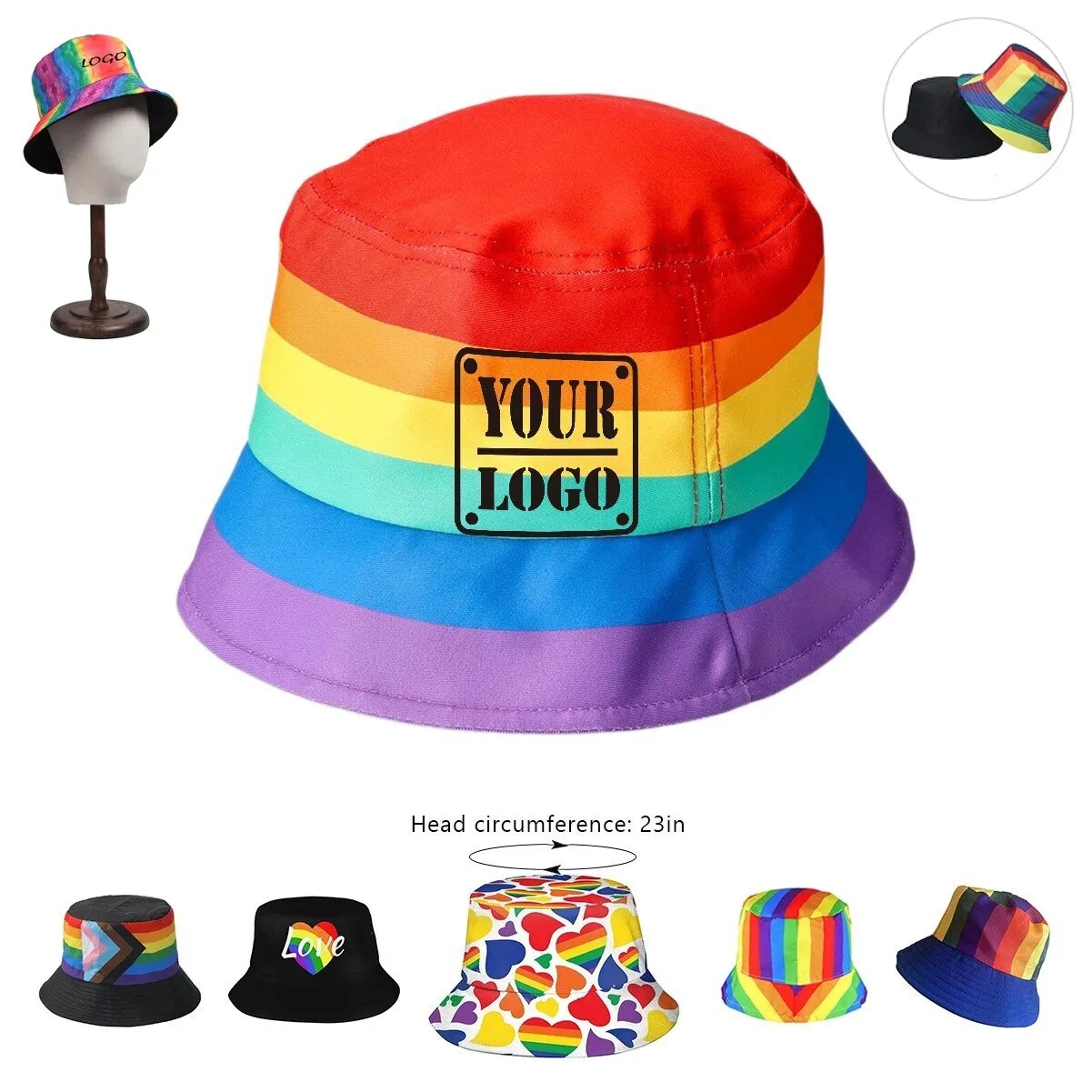Rainbow Bucket Hat 5