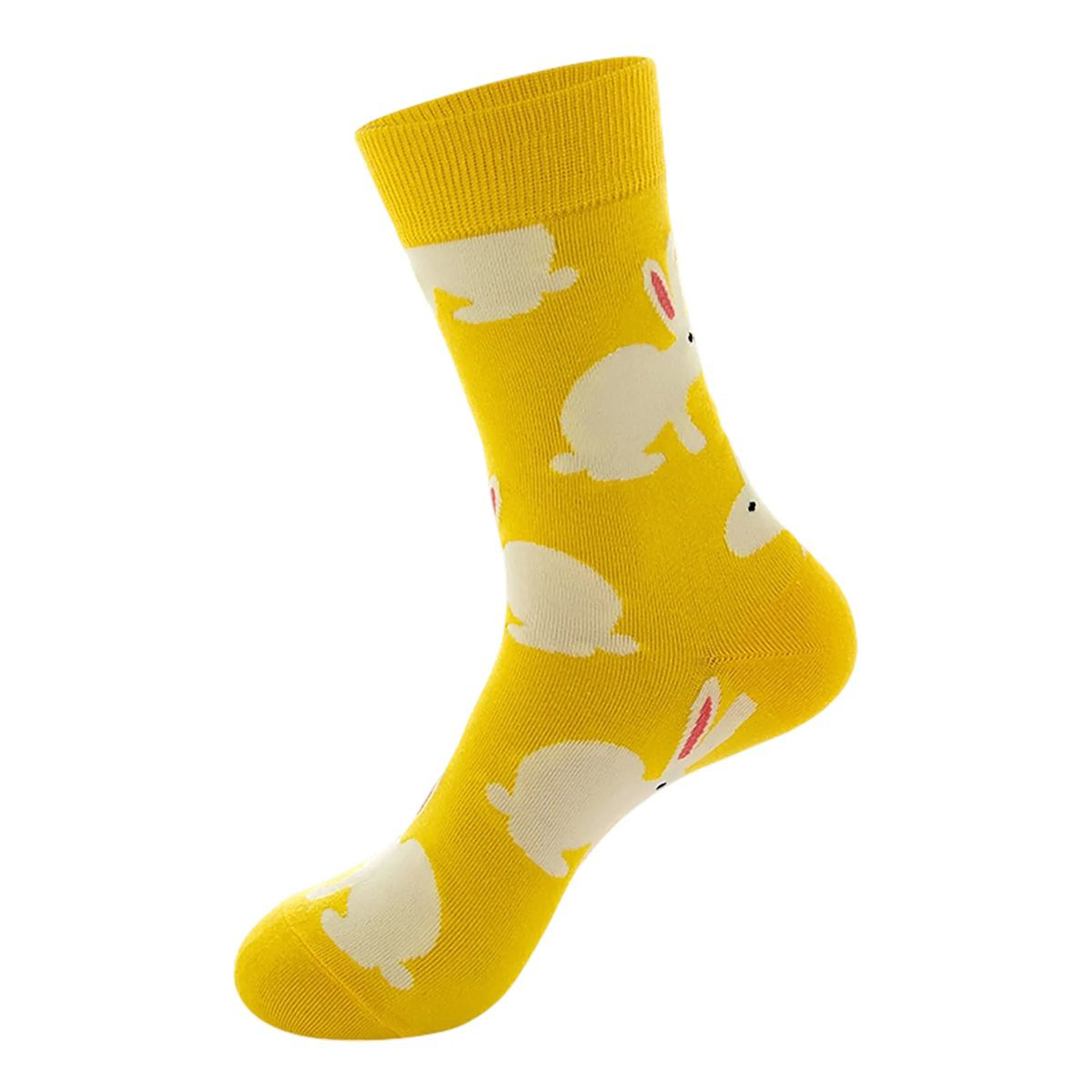 Cotton Crew Socks with Jacquard Pattern 29