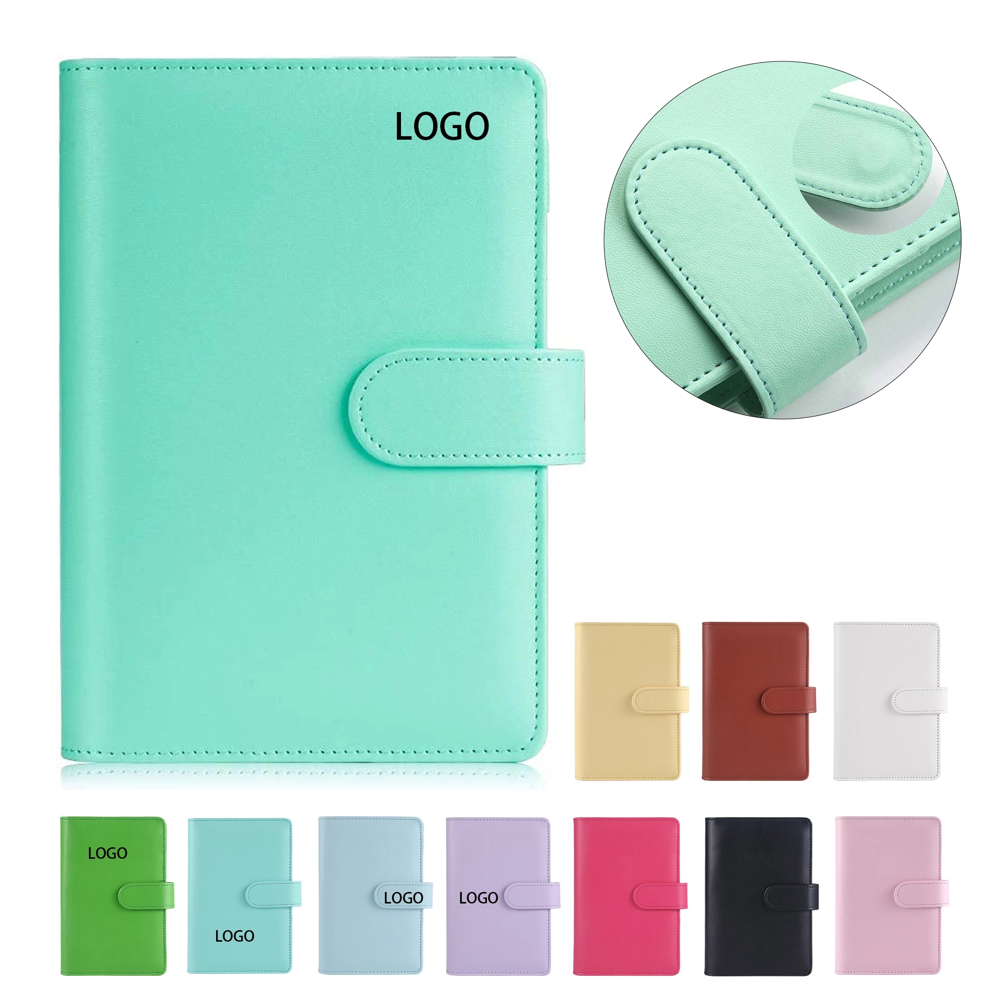 A6 PU Leather Ring Binder Notebook Journal 3
