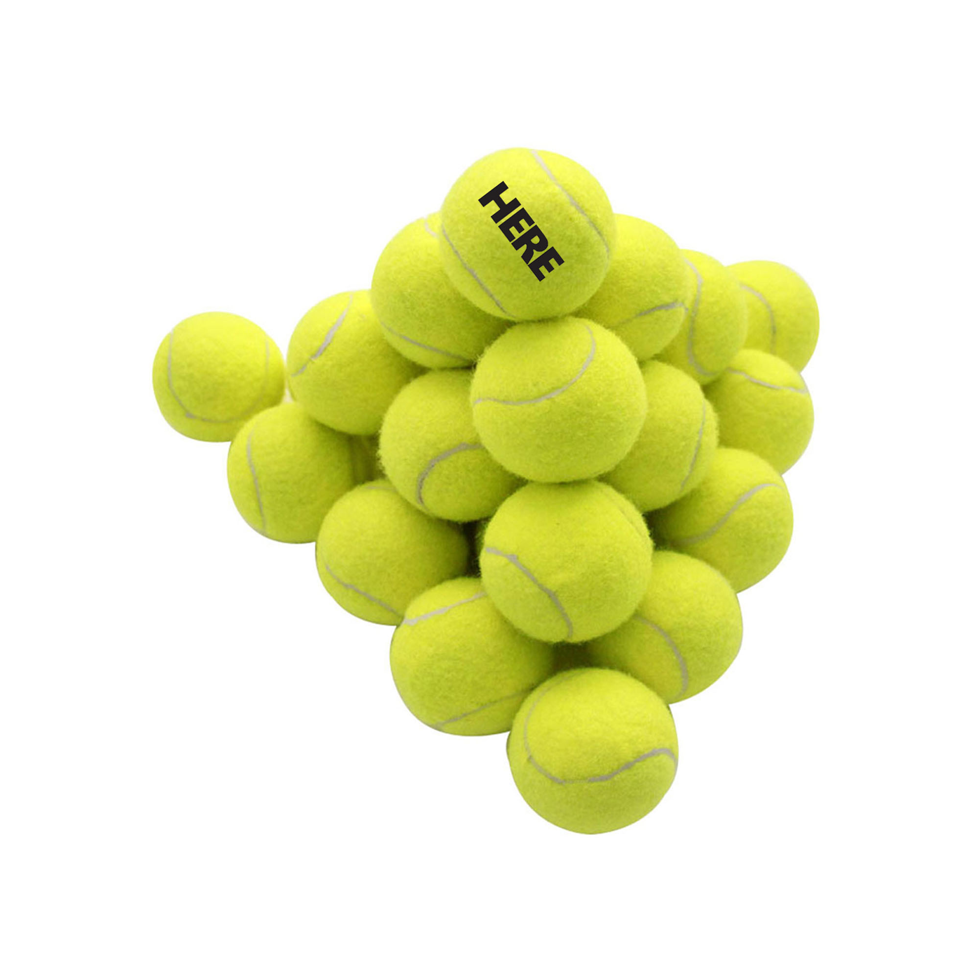 Felt Polyester Rubber Training Tennis Ball 2