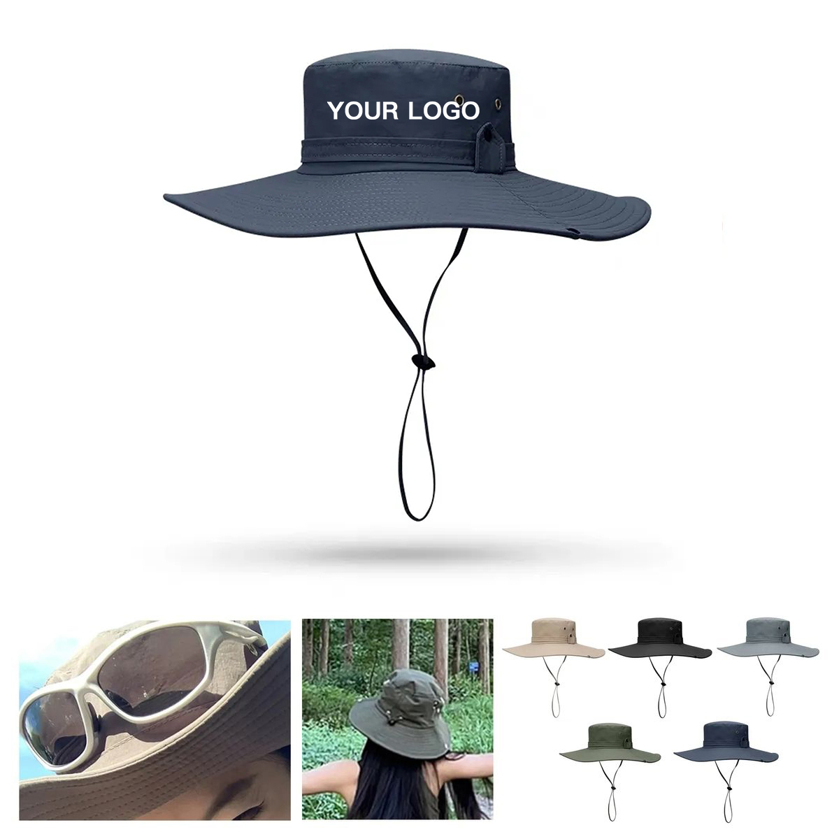 Beach Hiking Bucket Hat with Logo 2
