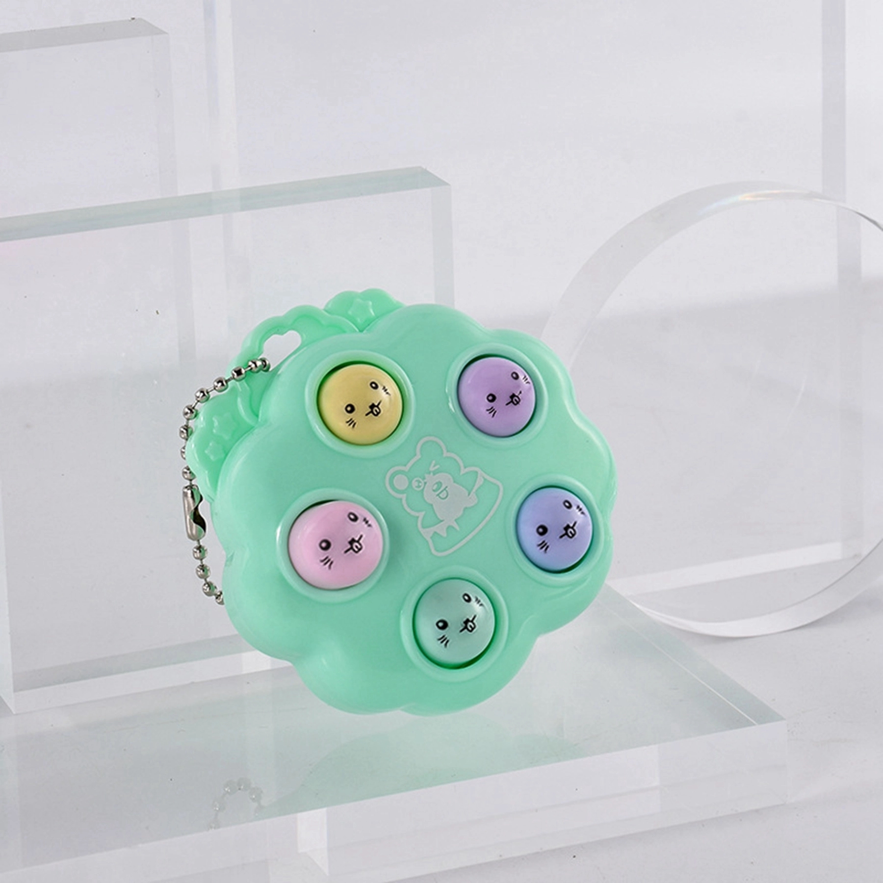 Colorful Push Pop Bubble Keychain Toy Pendant 10