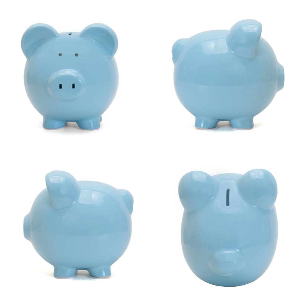 8" Ceramic Piggy Bank - Large 6