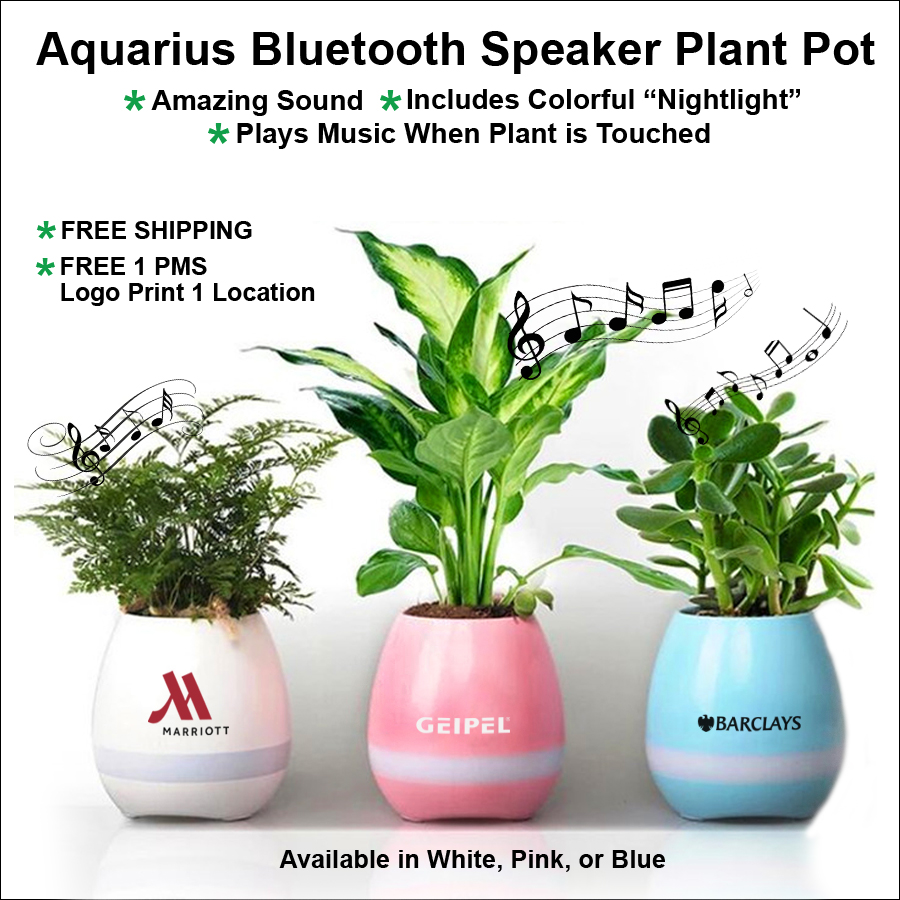 Aquarius Bluetooth Speaker Plant Pot