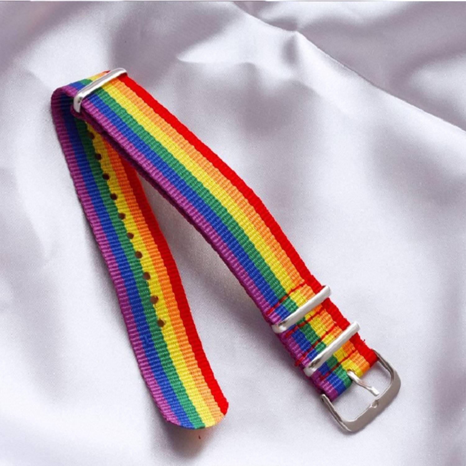 LGBT Rainbow Braided Bracelet Pride Wristband Adjustable 2