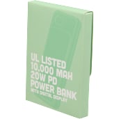 UL Listed 10000 mAh 20W Digital Display PowerBank 8
