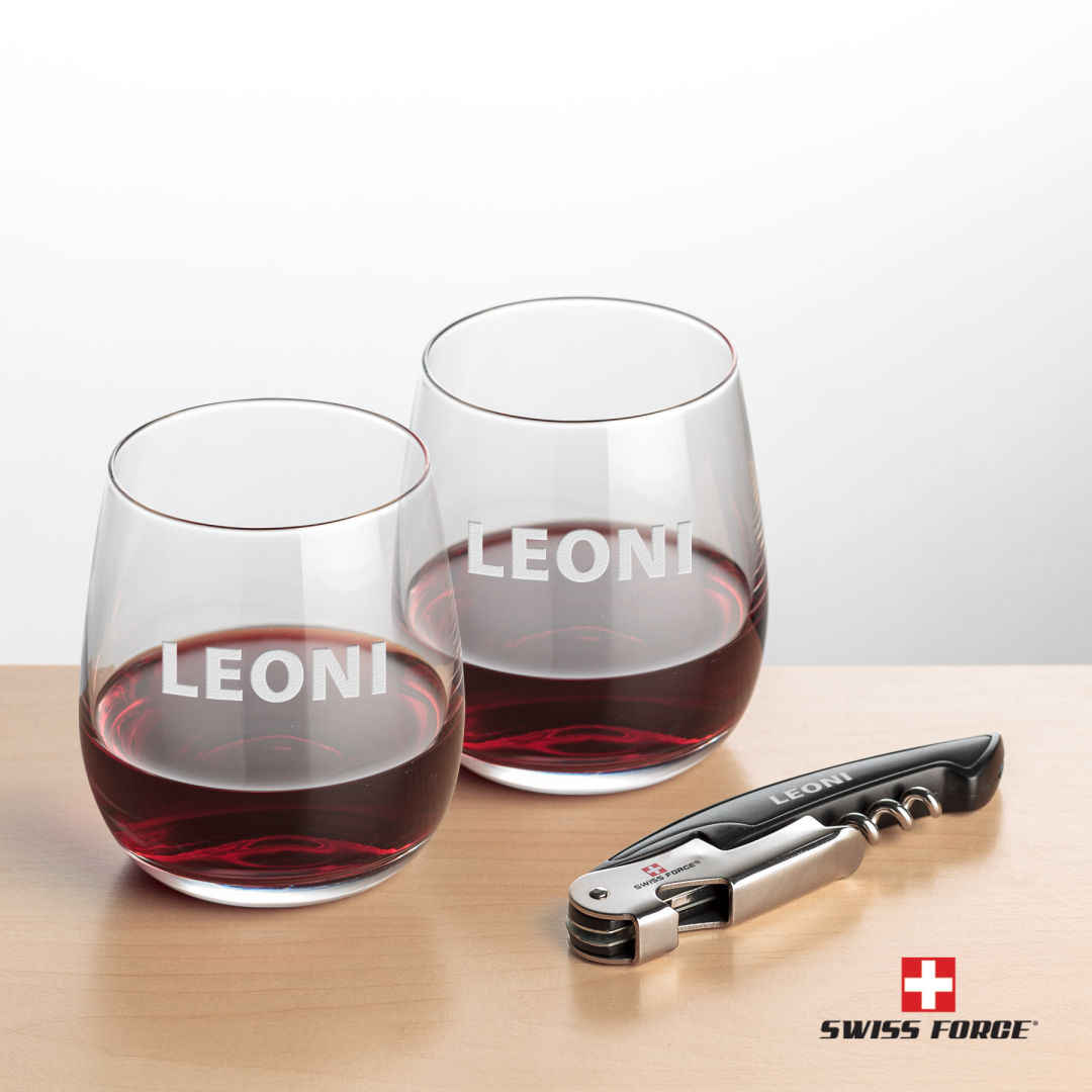 Swiss Force® Opener & Crestview Stemless Wine 3