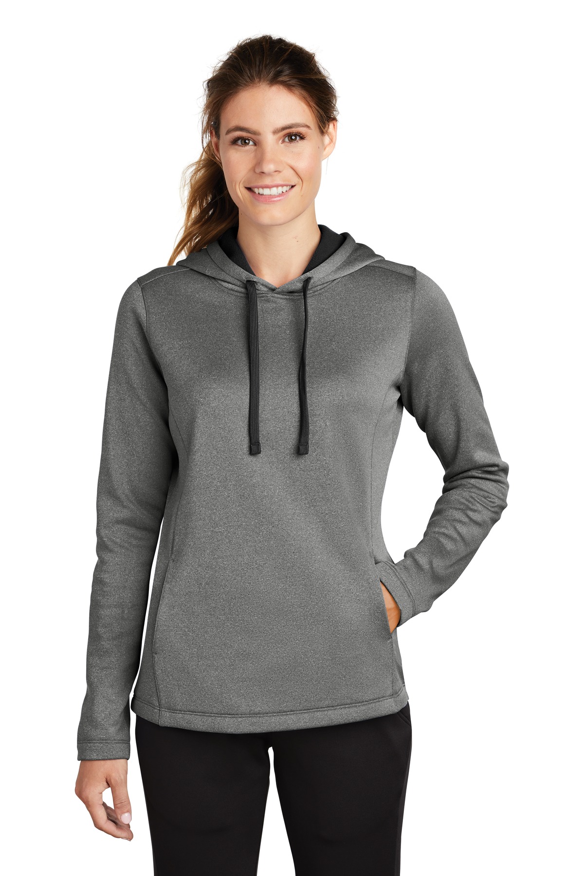 Women's PosiCharge Sport-Wick Heather Fleece Hooded Pullover