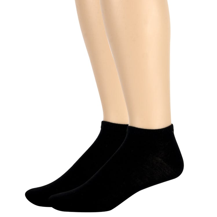 Men's Solid Ankle Socks - Black 100 Pairs 2