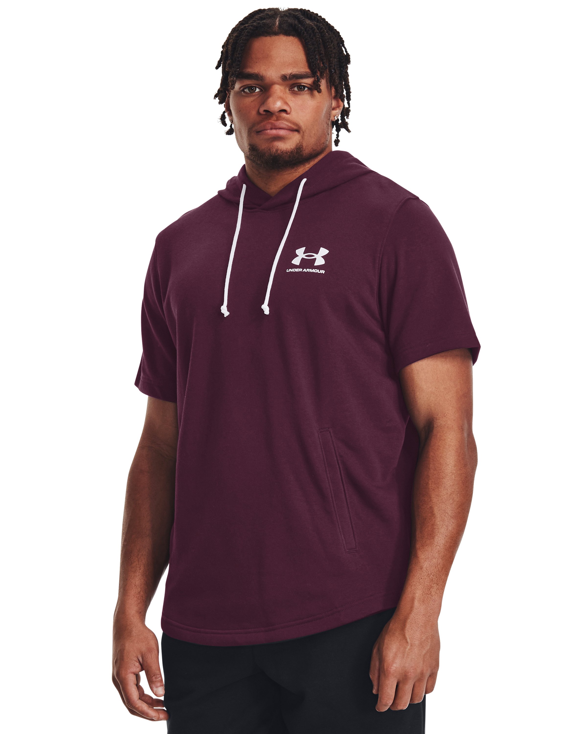 UA Rival Terry Men's Short Sleeve Hoodie 3